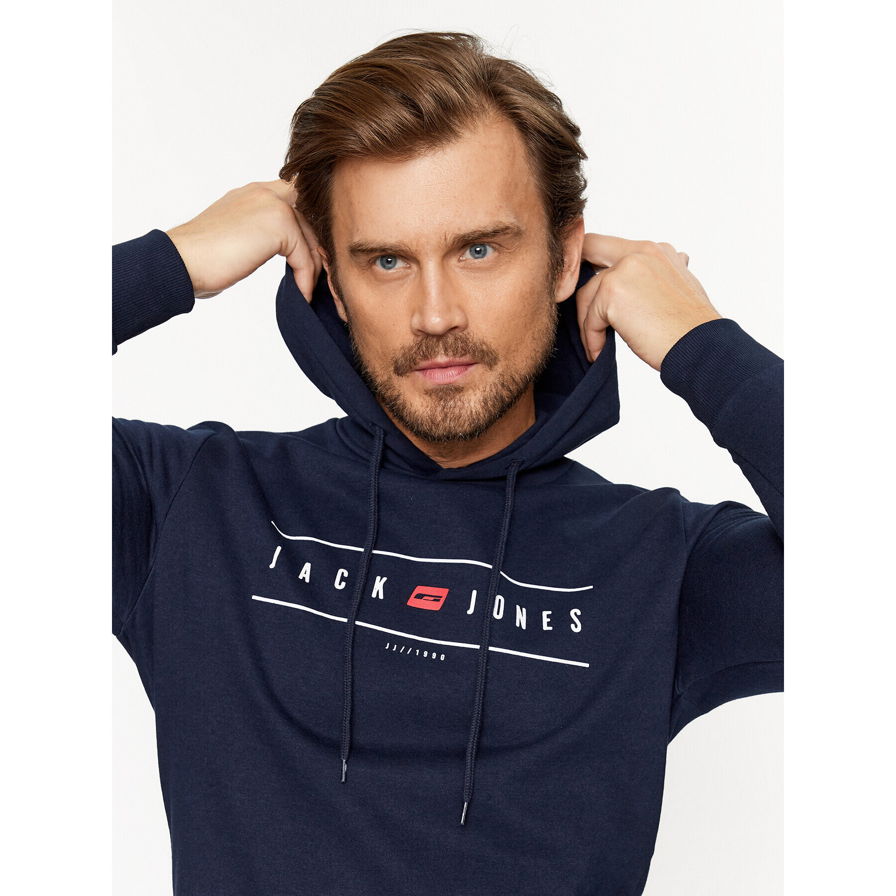 Jack&Jones Mikina 12235460 Tmavomodrá Regular Fit - Pepit.cz