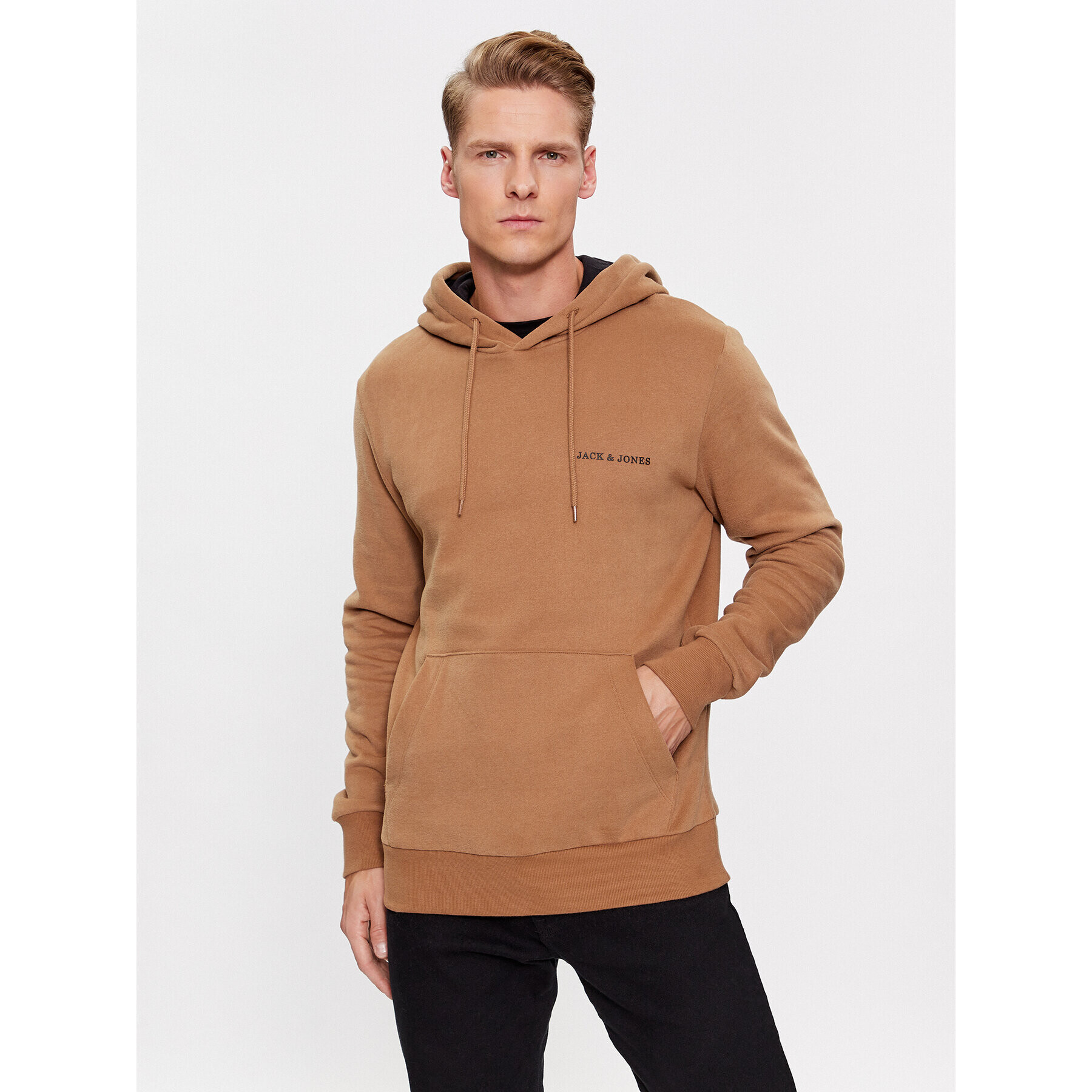 Jack&Jones Mikina 12236159 Hnědá Regular Fit - Pepit.cz