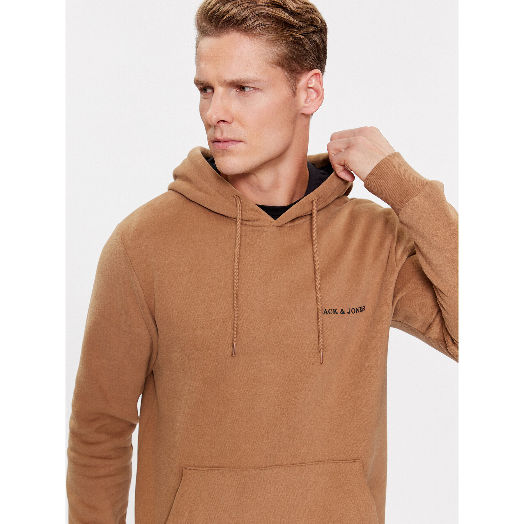 Jack&Jones Mikina 12236159 Hnědá Regular Fit - Pepit.cz