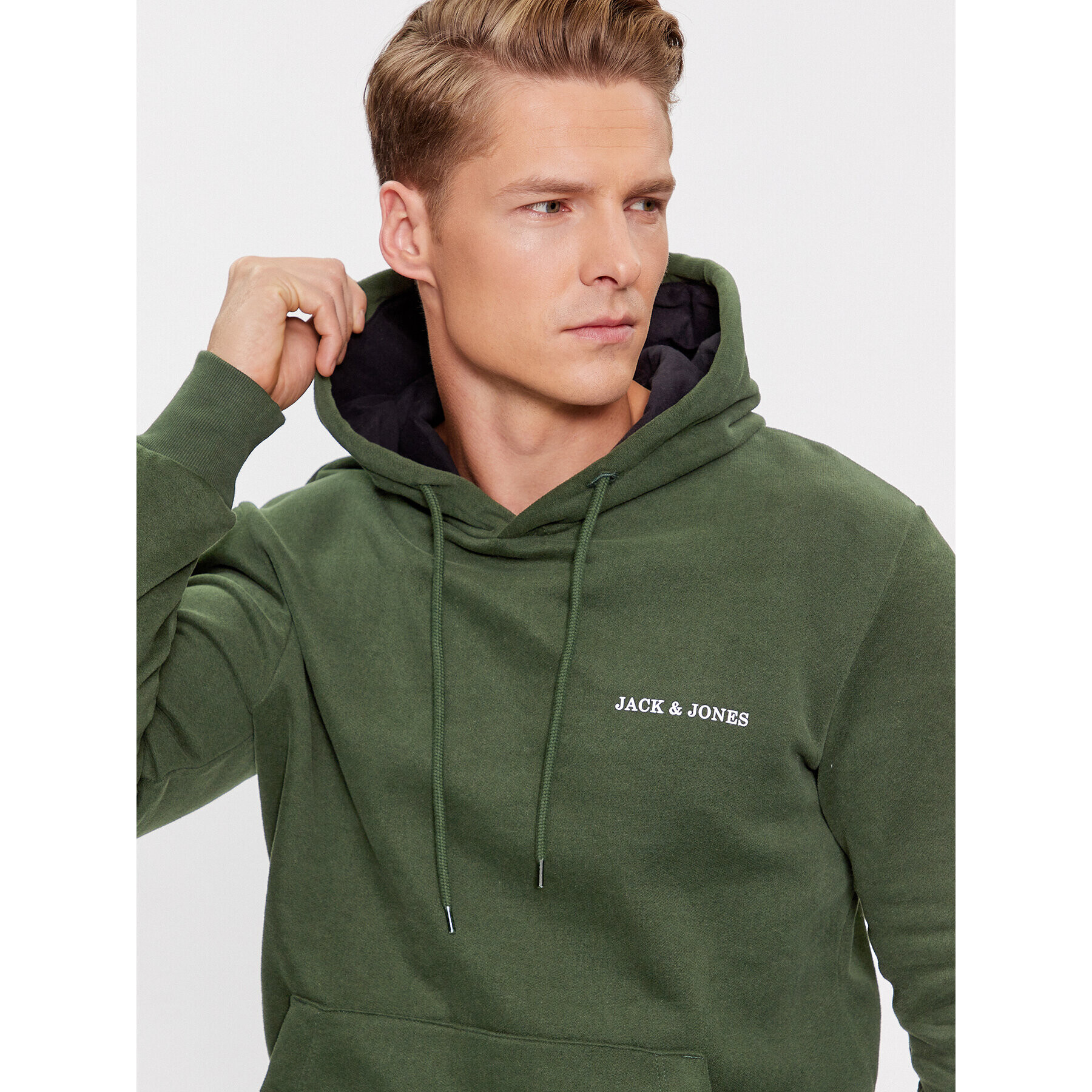 Jack&Jones Mikina 12236159 Zelená Regular Fit - Pepit.cz