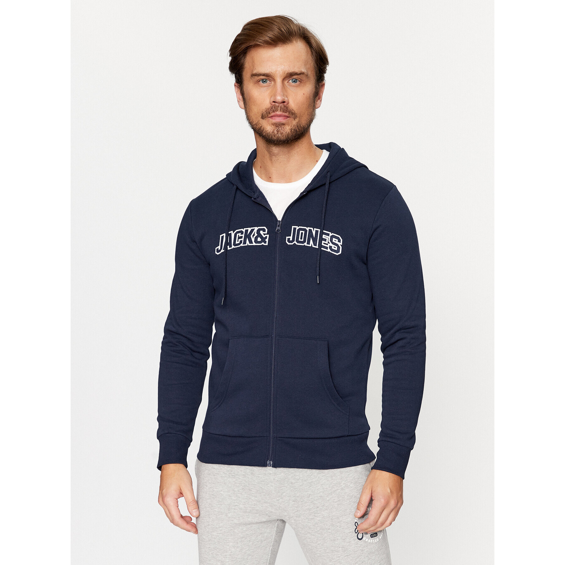 Jack&Jones Mikina 12241567 Tmavomodrá Regular Fit - Pepit.cz