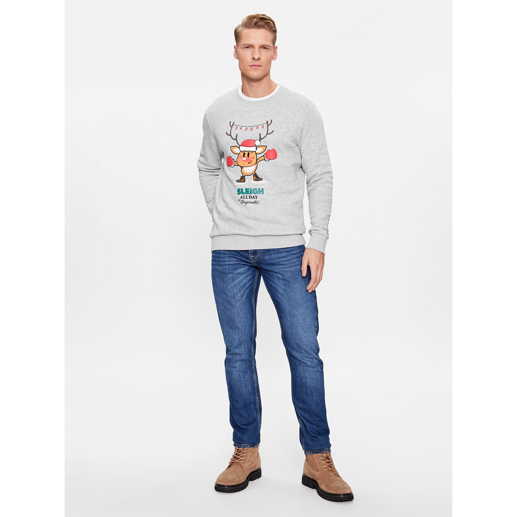 Jack&Jones Mikina 12247523 Šedá Standard Fit - Pepit.cz