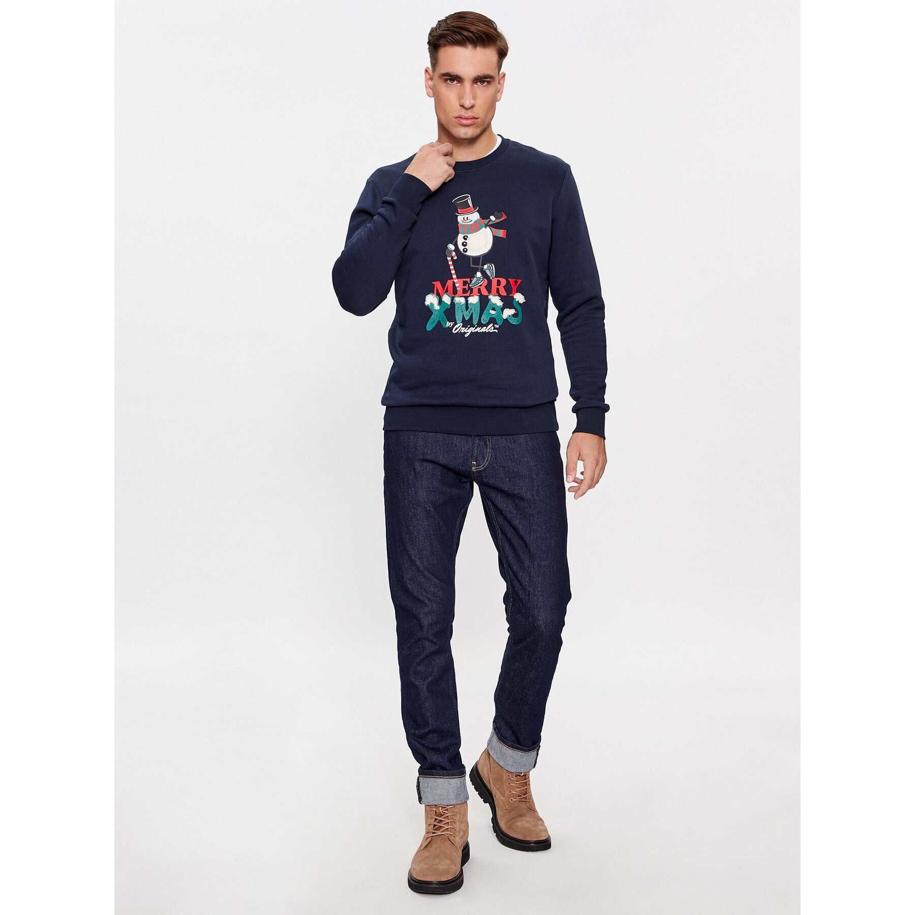 Jack&Jones Mikina 12247523 Tmavomodrá Standard Fit - Pepit.cz