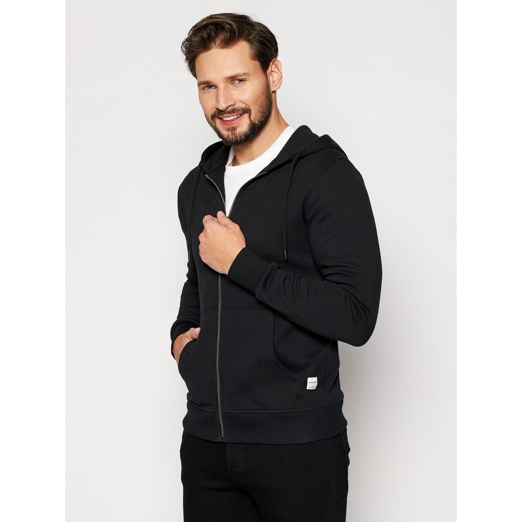 Jack&Jones Mikina Basic 12181901 Černá Regular Fit - Pepit.cz