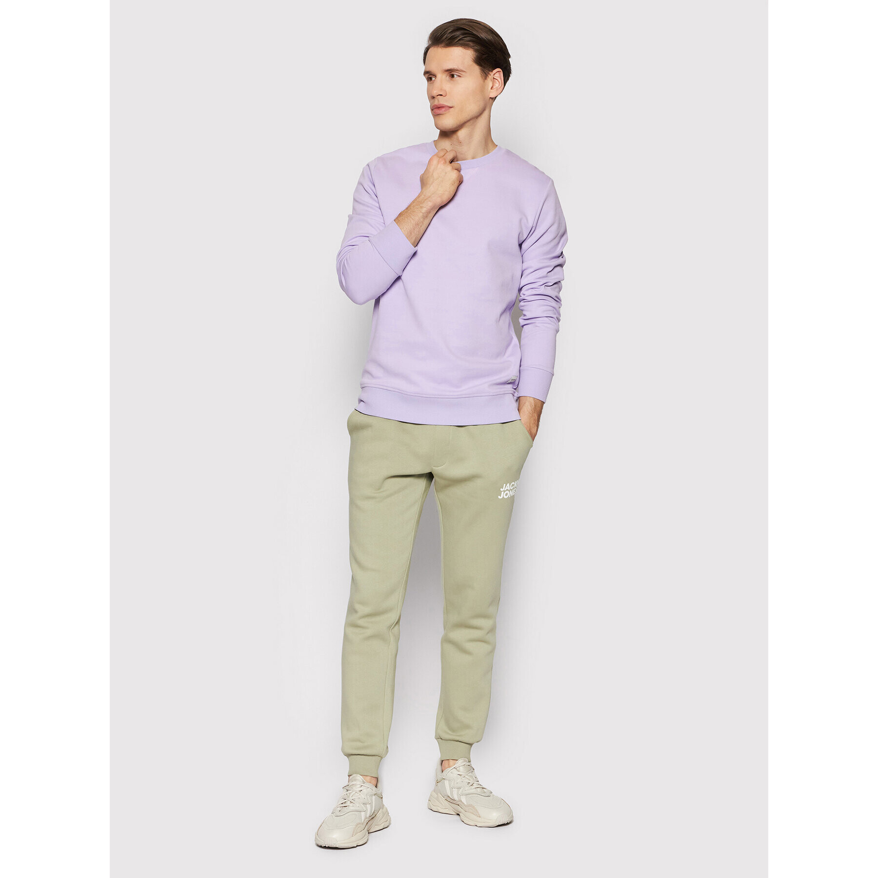 Jack&Jones Mikina Basic 12181903 Fialová Regular Fit - Pepit.cz