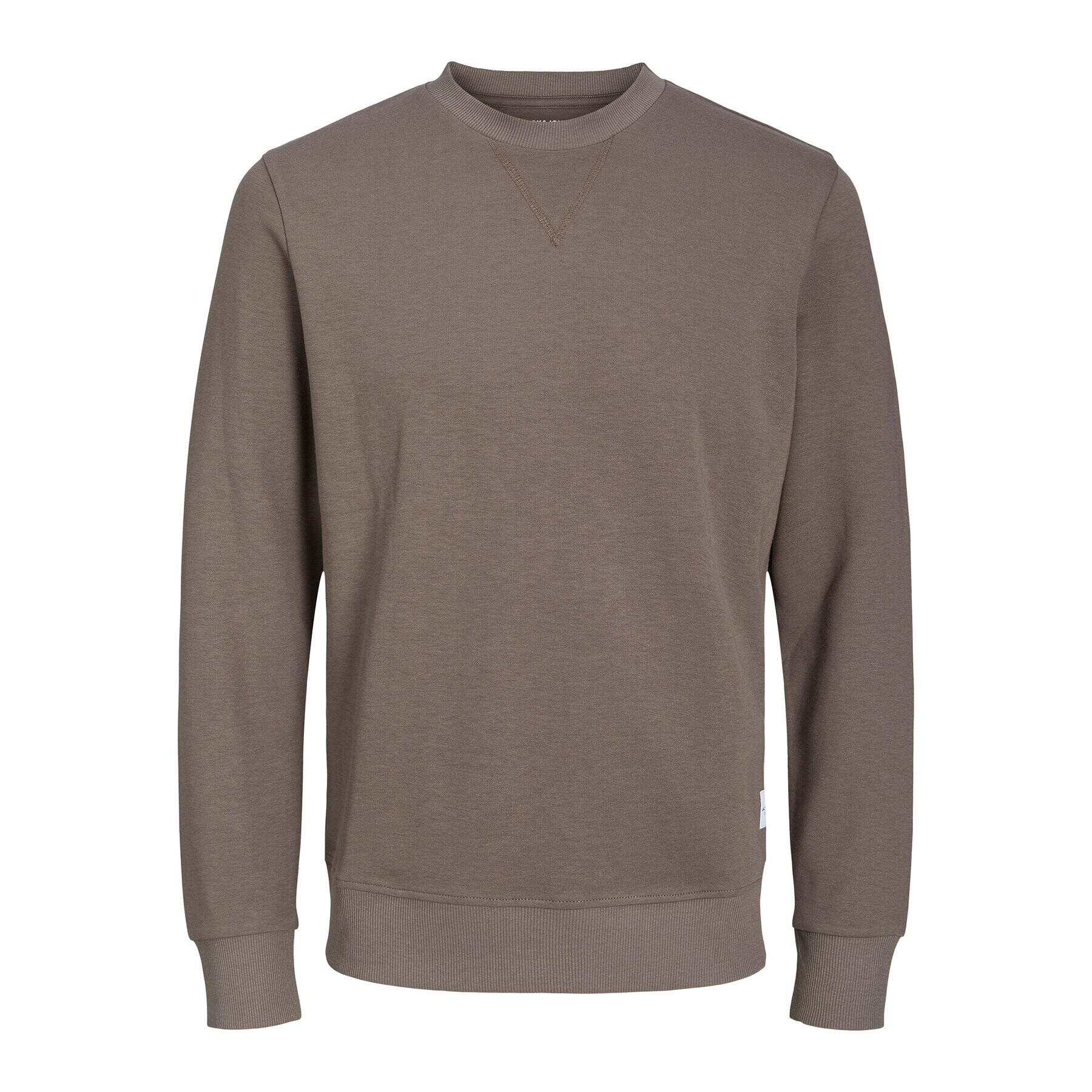 Jack&Jones Mikina Basic 12181903 Hnědá Regular Fit - Pepit.cz