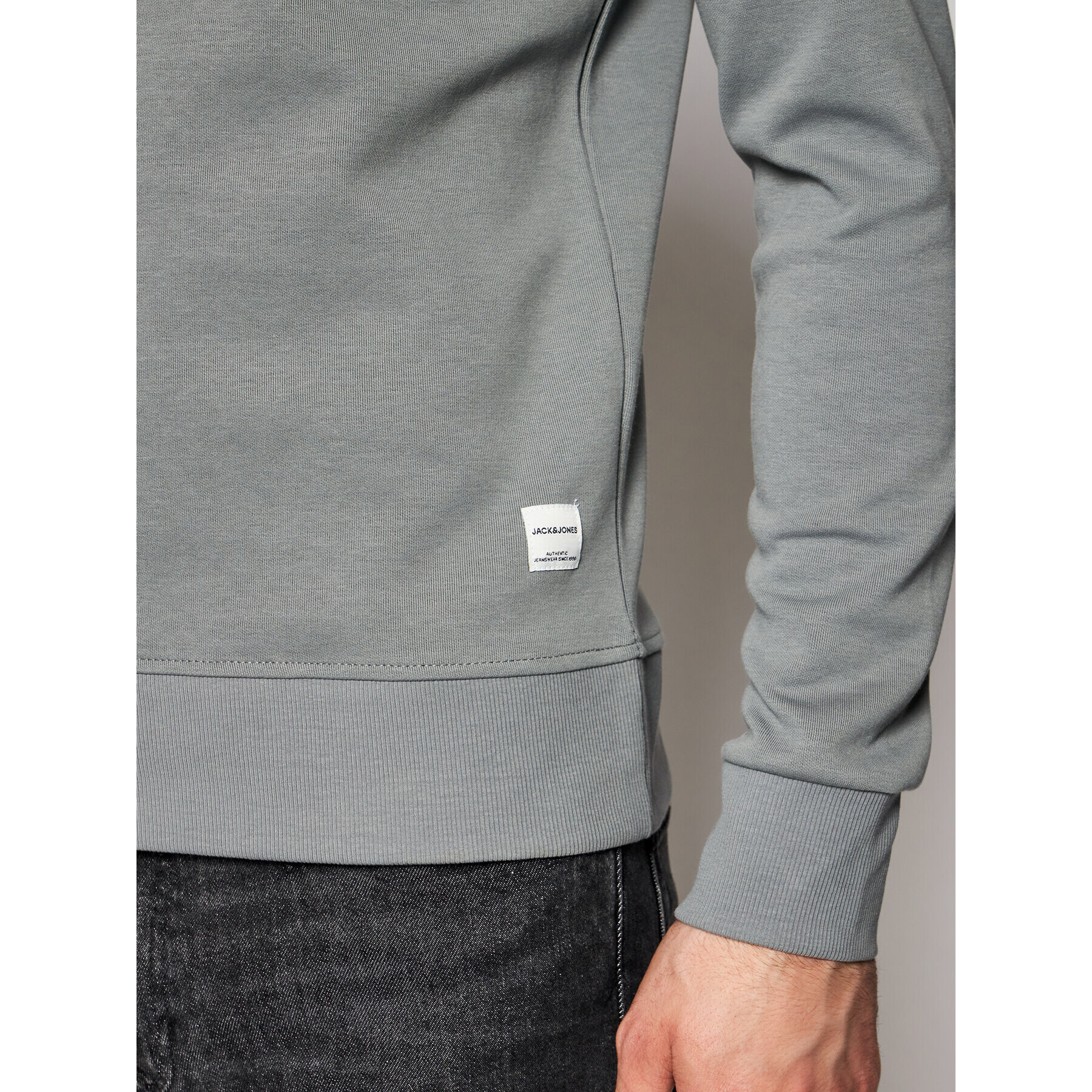 Jack&Jones Mikina Basic 12181903 Šedá Regular Fit - Pepit.cz