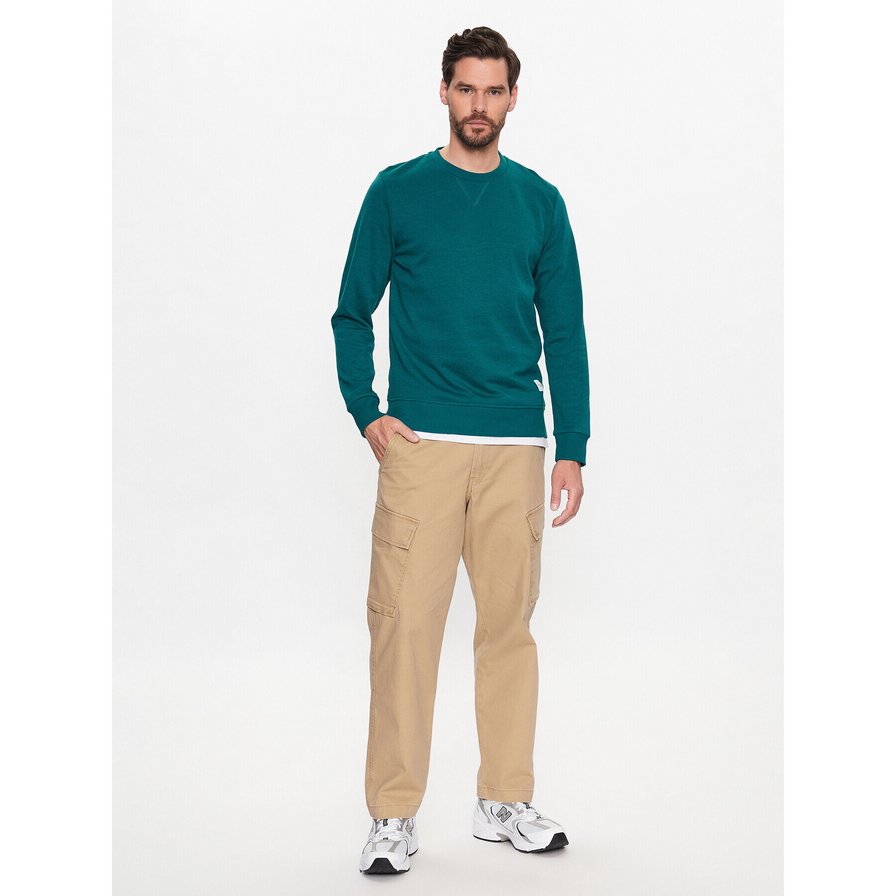 Jack&Jones Mikina Basic 12181903 Zelená Regular Fit - Pepit.cz