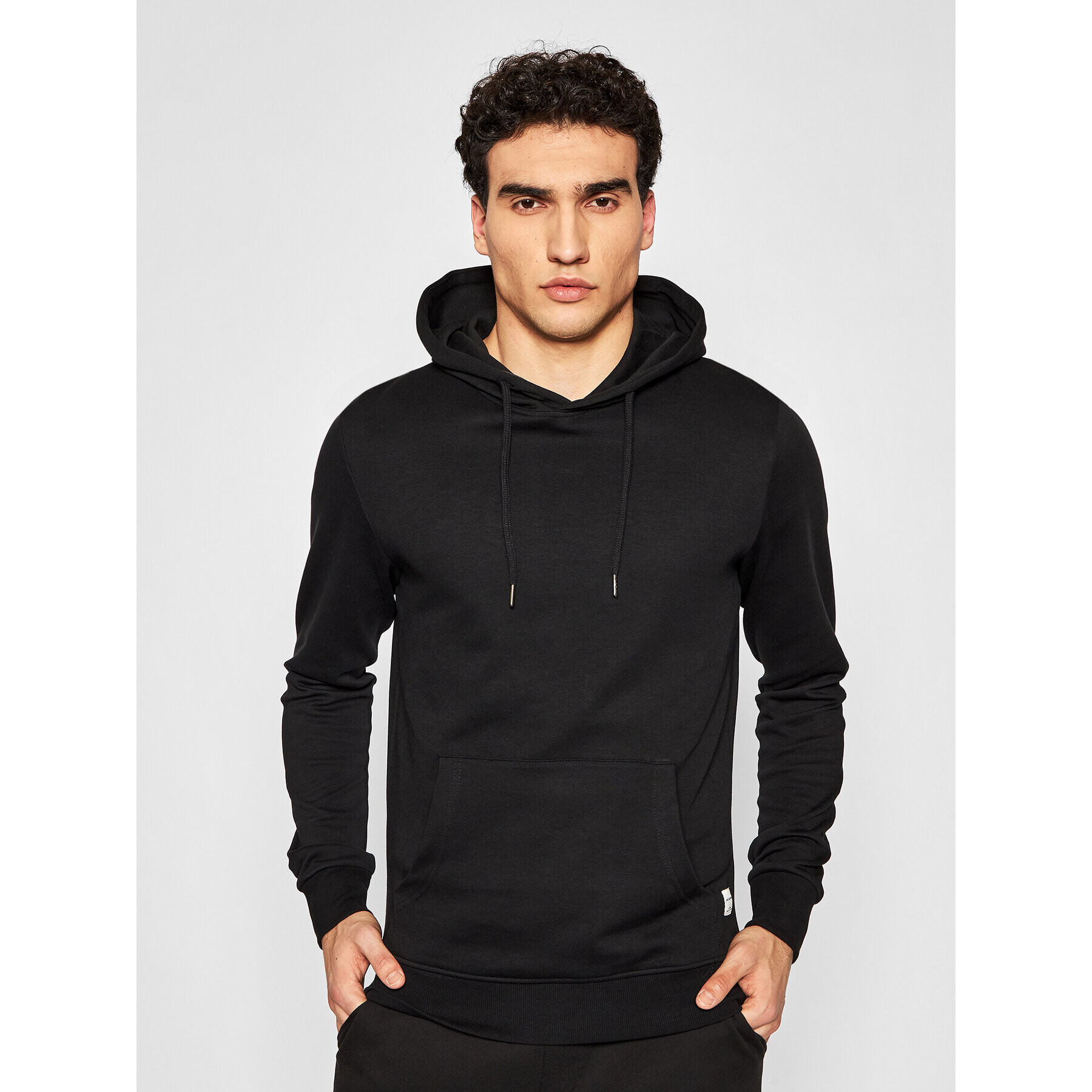 Jack&Jones Mikina Basic 12182537 Černá Regular Fit - Pepit.cz