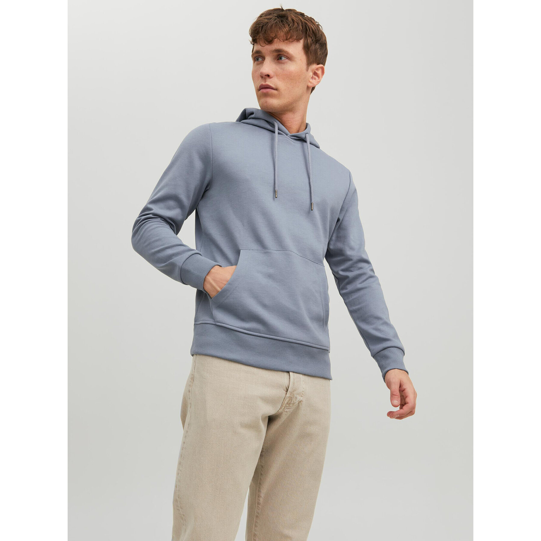 Jack&Jones Mikina Basic 12182537 Modrá Regular Fit - Pepit.cz