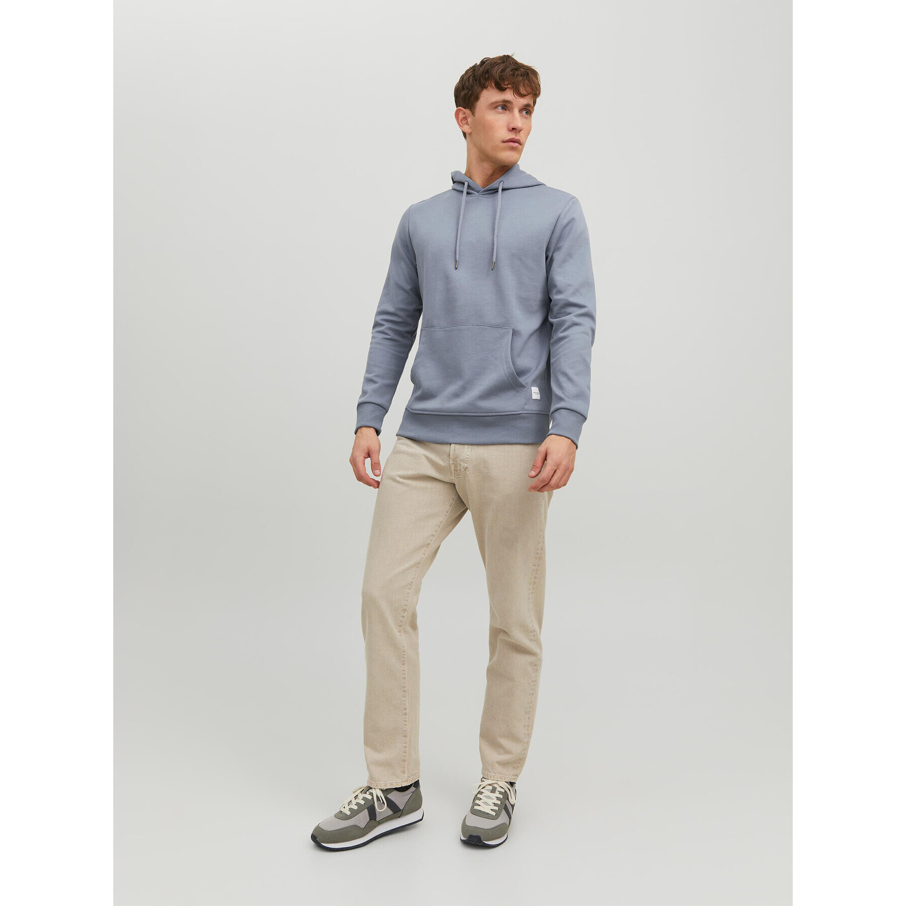 Jack&Jones Mikina Basic 12182537 Modrá Regular Fit - Pepit.cz