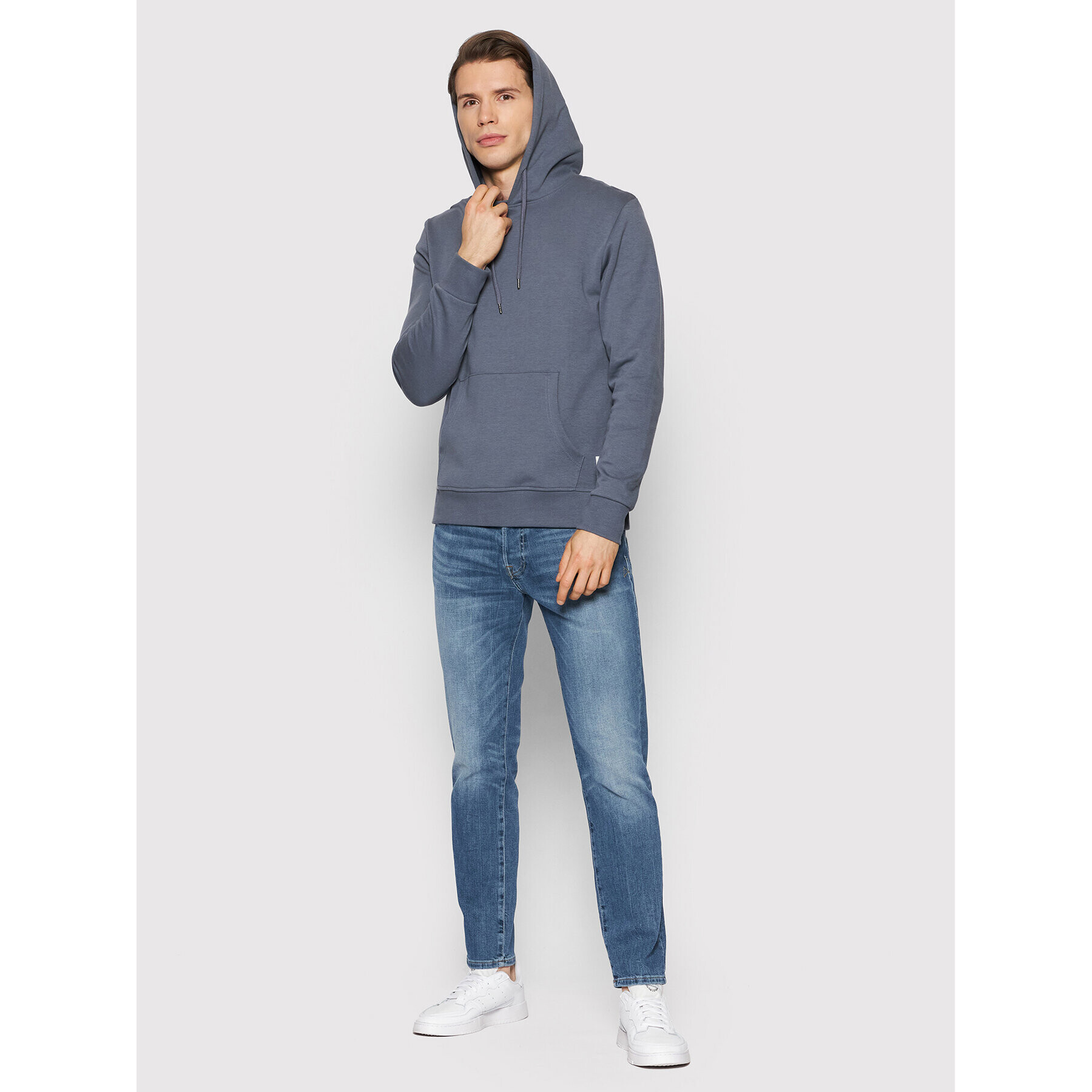 Jack&Jones Mikina Basic 12182537 Šedá Regular Fit - Pepit.cz