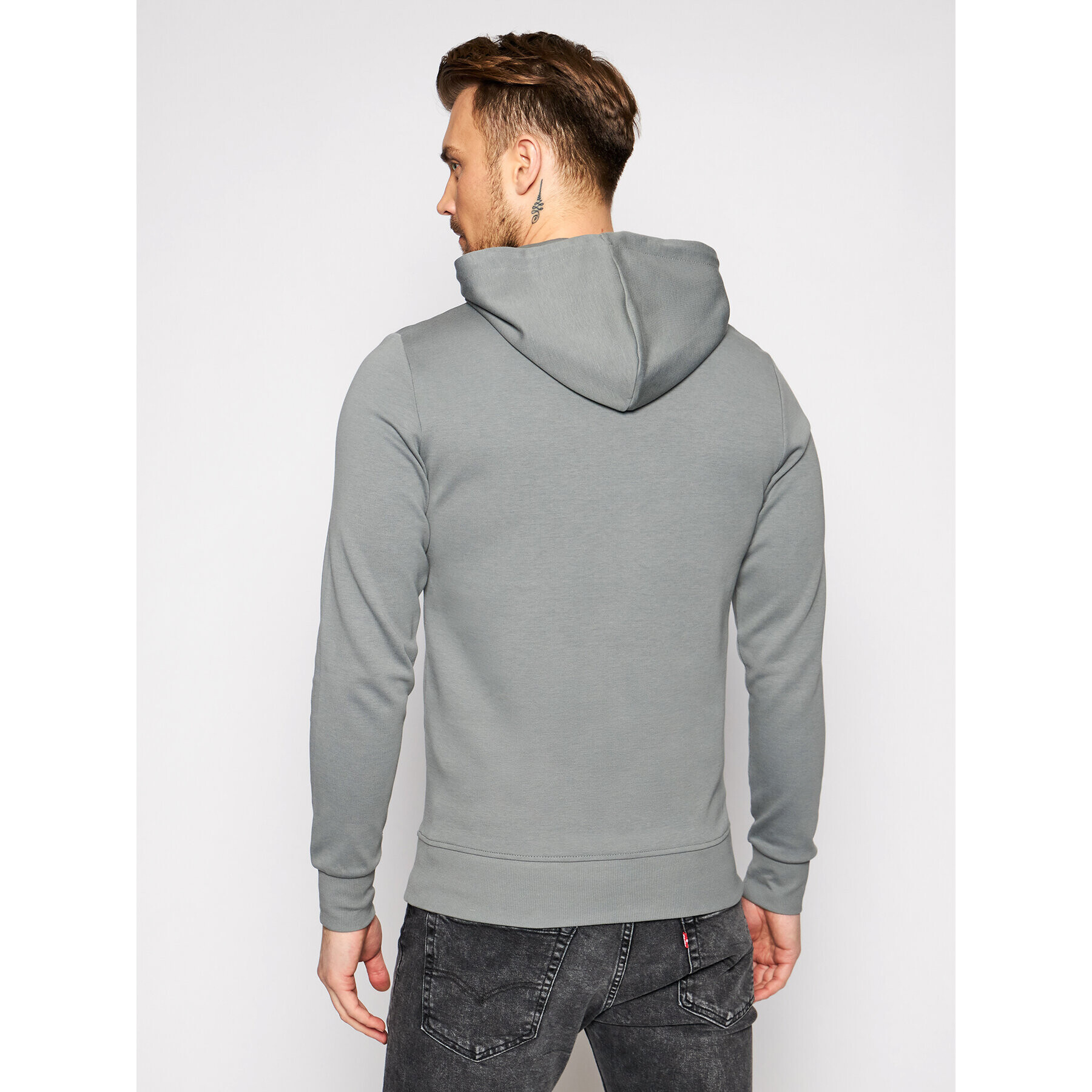 Jack&Jones Mikina Basic 12182537 Šedá Regular Fit - Pepit.cz