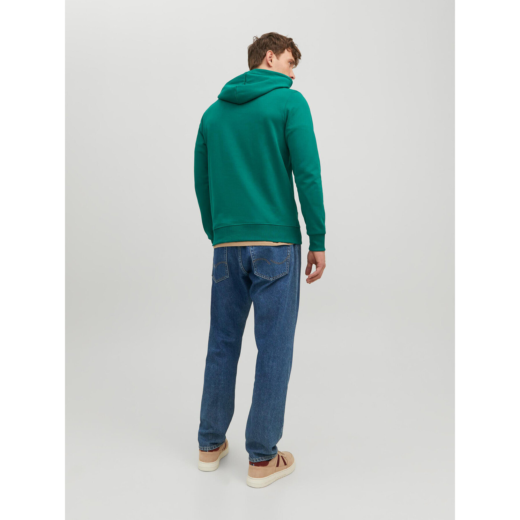 Jack&Jones Mikina Basic 12182537 Zelená Regular Fit - Pepit.cz