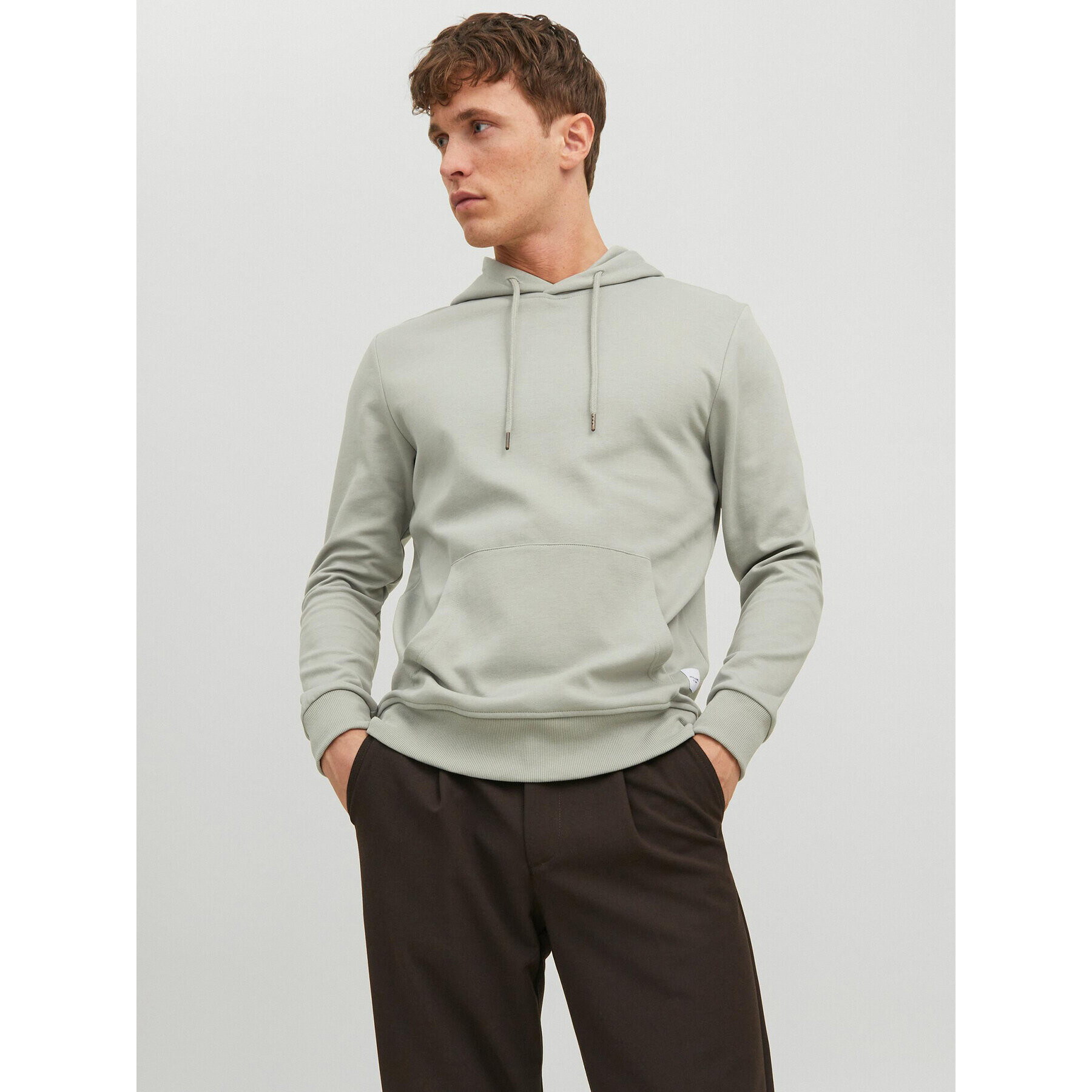 Jack&Jones Mikina Basic 12182537 Zelená Regular Fit - Pepit.cz