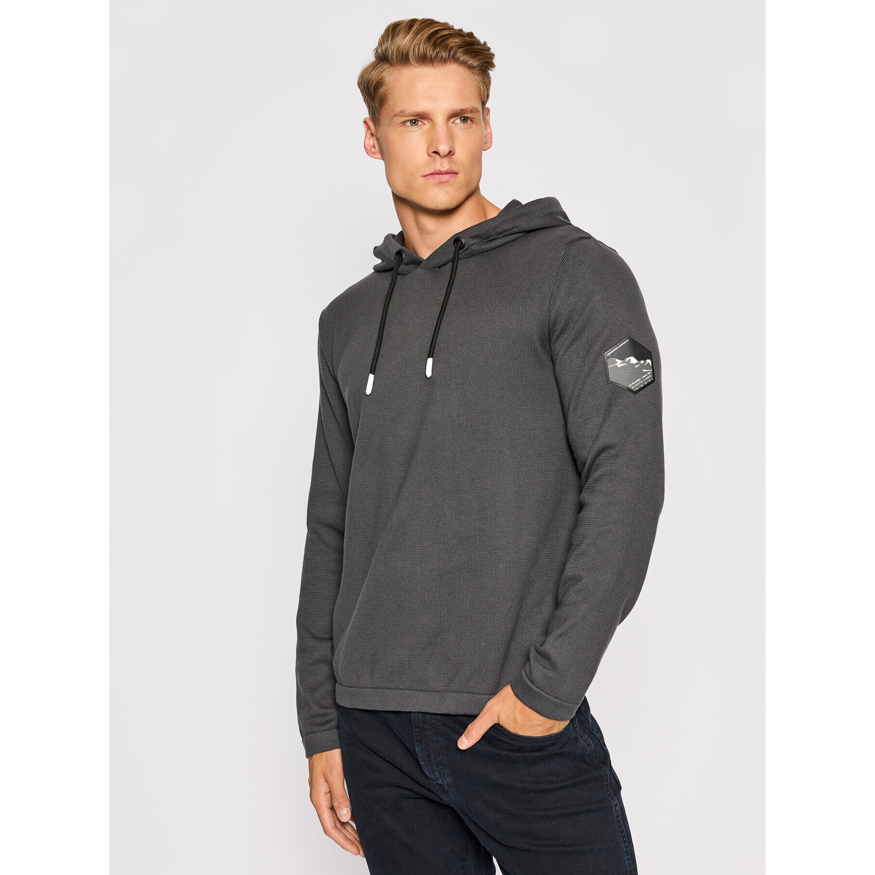 Jack&Jones Mikina Bilo 12192808 Šedá Regular Fit - Pepit.cz