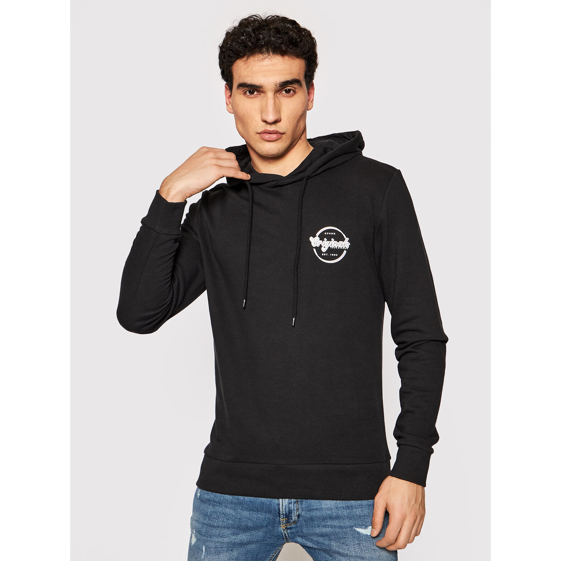 Jack&Jones Mikina Brians 12185699 Černá Regular Fit - Pepit.cz