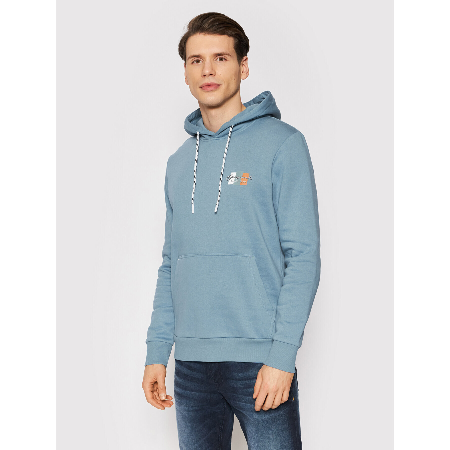 Jack&Jones Mikina Bright 12198237 Modrá Regular Fit - Pepit.cz