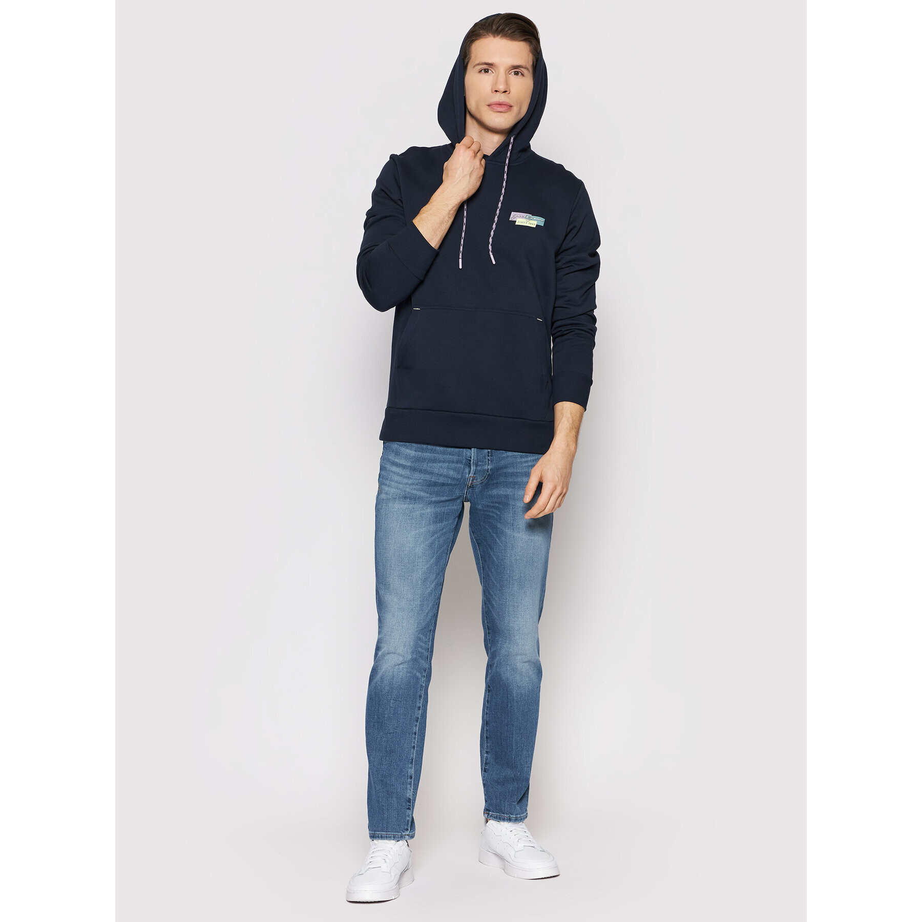 Jack&Jones Mikina Bright 12198237 Tmavomodrá Regular Fit - Pepit.cz