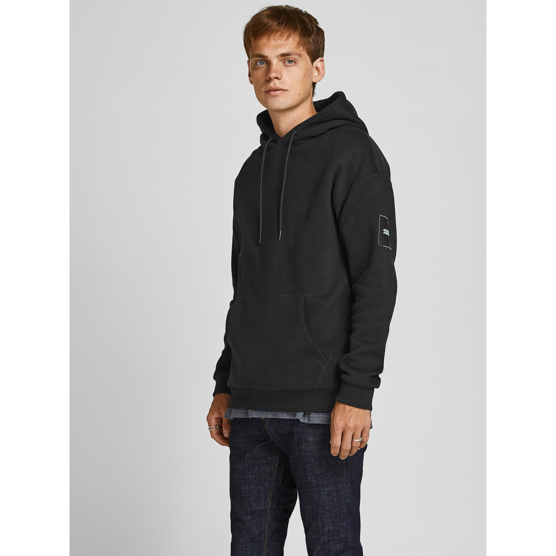 Jack&Jones Mikina Classic 12193489 Černá Relaxed Fit - Pepit.cz