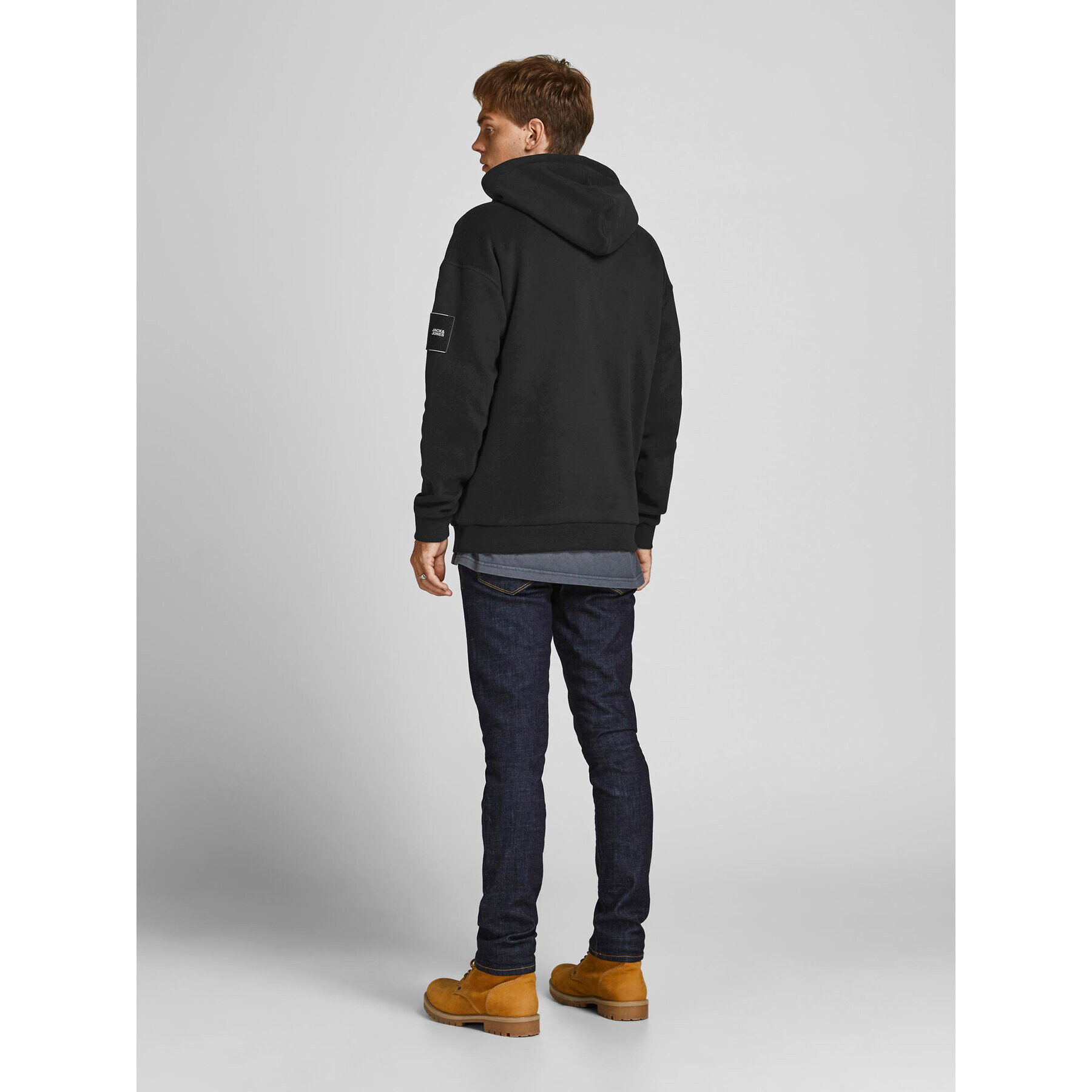 Jack&Jones Mikina Classic 12193489 Černá Relaxed Fit - Pepit.cz