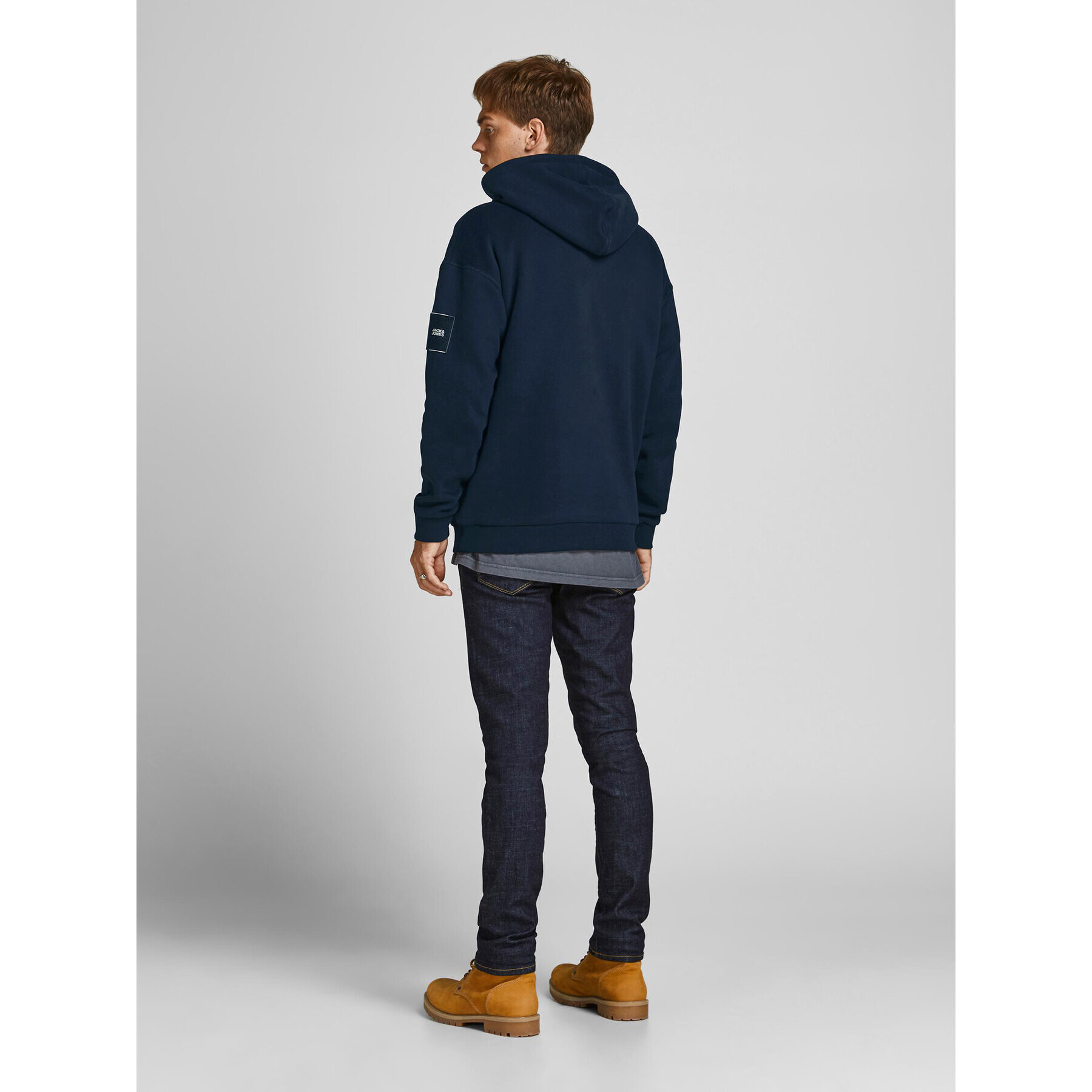 Jack&Jones Mikina Classic 12193489 Tmavomodrá Relaxed Fit - Pepit.cz