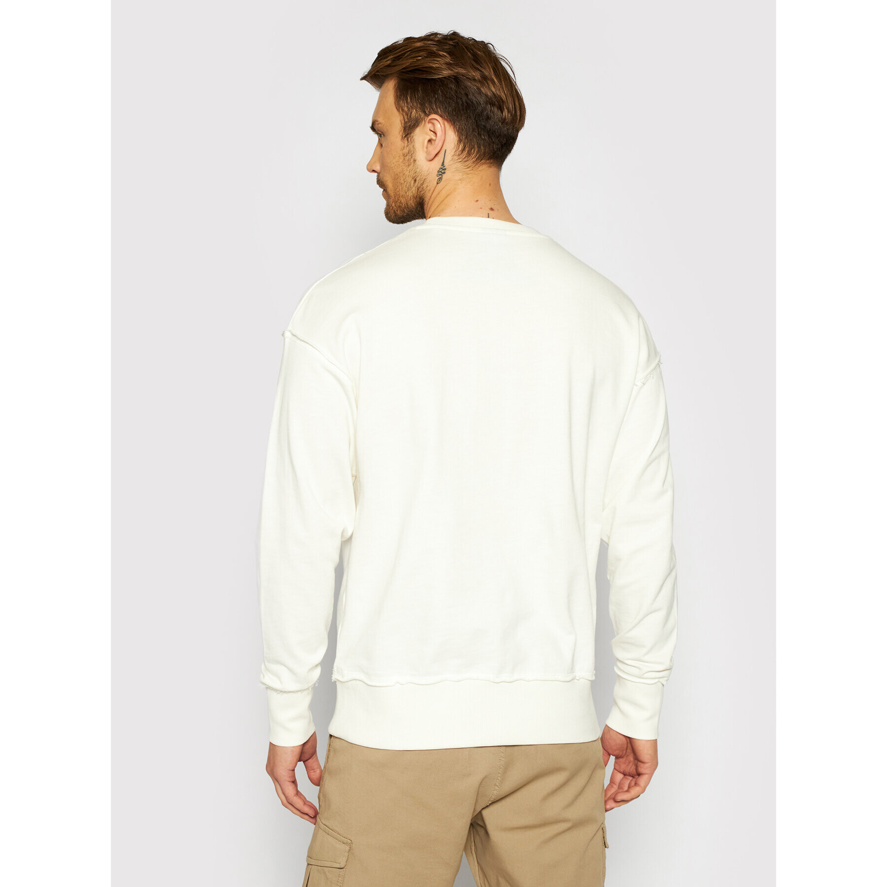 Jack&Jones Mikina Connel 12189342 Écru Oversize - Pepit.cz