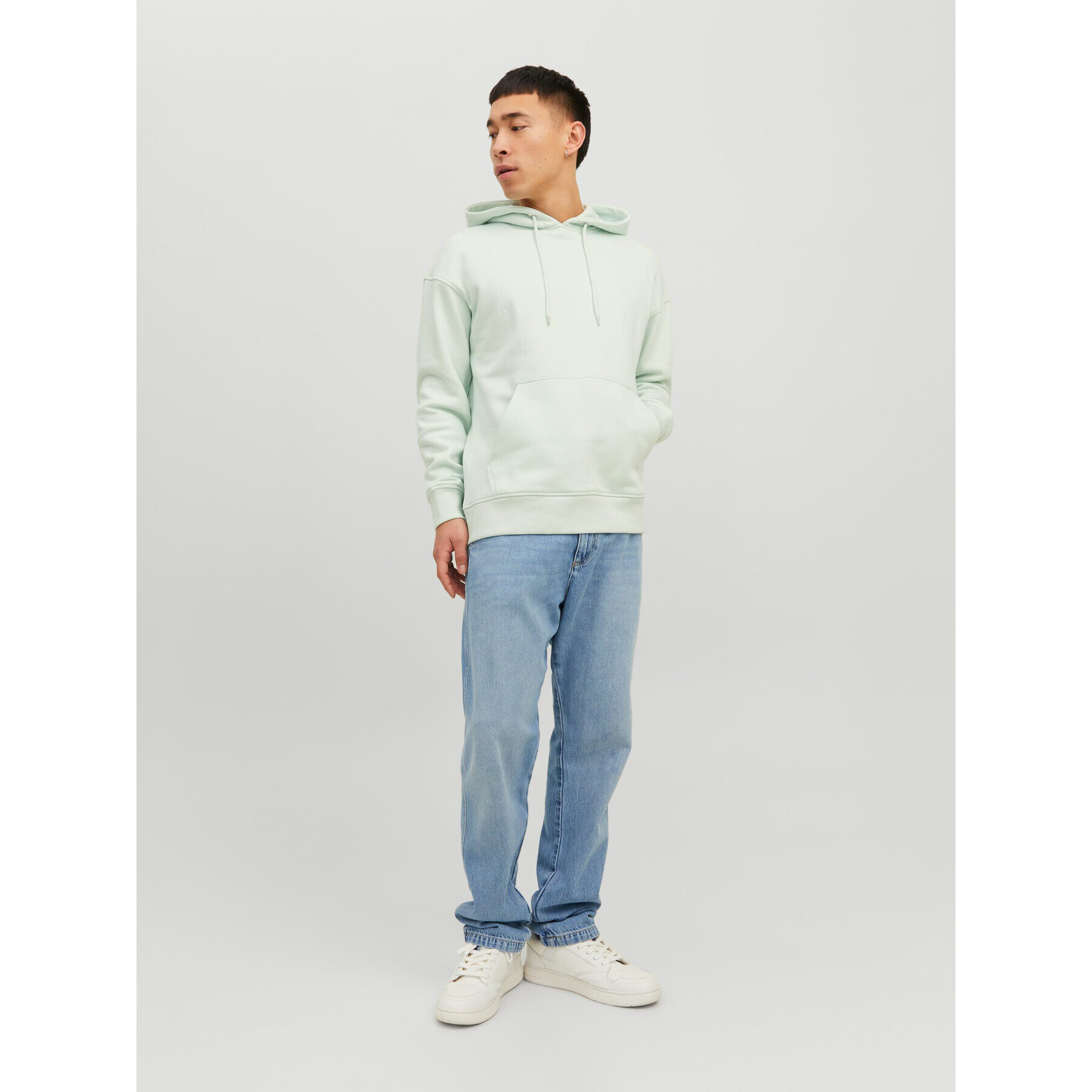 Jack&Jones Mikina Copenhagen 12176864 Zelená Relaxed Fit - Pepit.cz