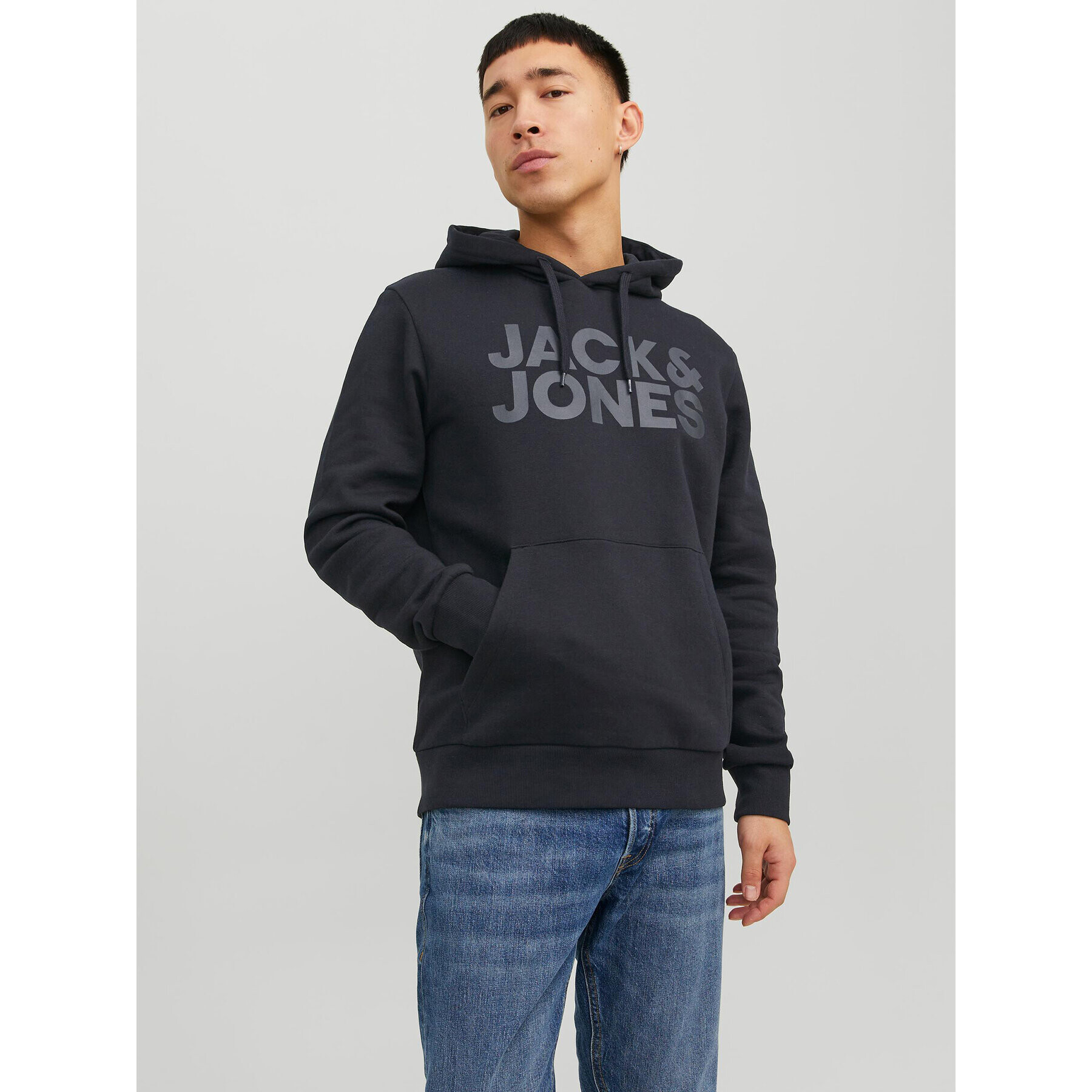 Jack&Jones Mikina Corp 12152840 Černá Standard Fit - Pepit.cz