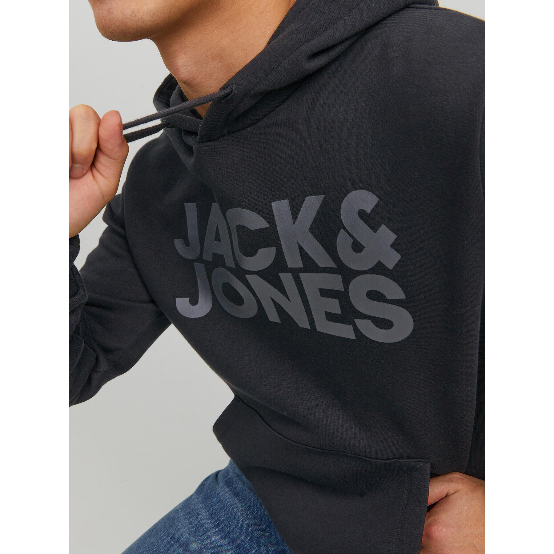 Jack&Jones Mikina Corp 12152840 Černá Standard Fit - Pepit.cz