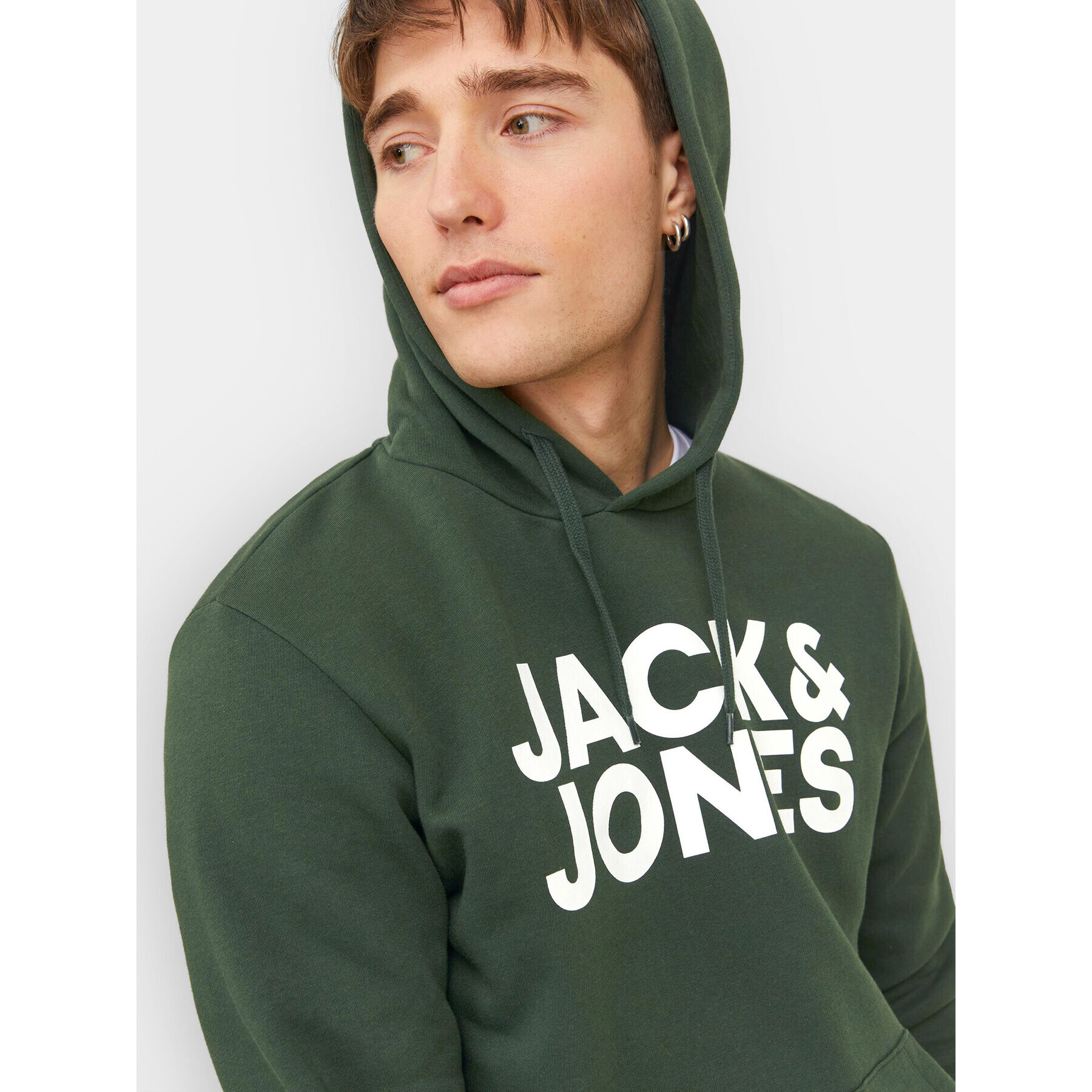 Jack&Jones Mikina Corp 12152840 Zelená Standard Fit - Pepit.cz