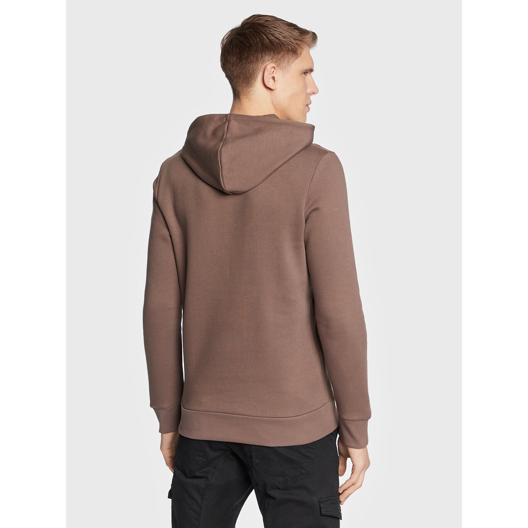 Jack&Jones Mikina Corp Logo 12152840 Hnědá Regular Fit - Pepit.cz