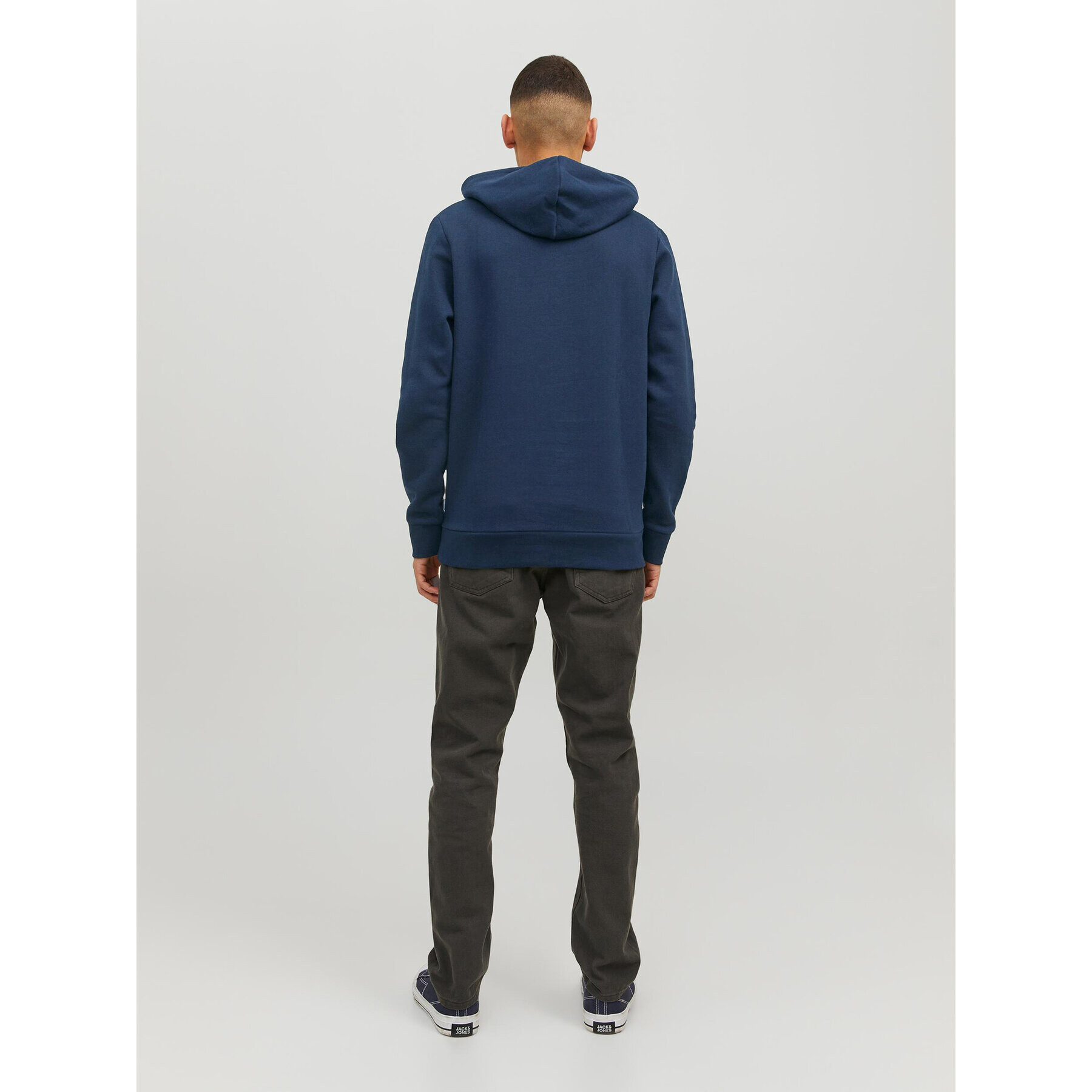 Jack&Jones Mikina Corp Logo 12152840 Tmavomodrá Regular Fit - Pepit.cz