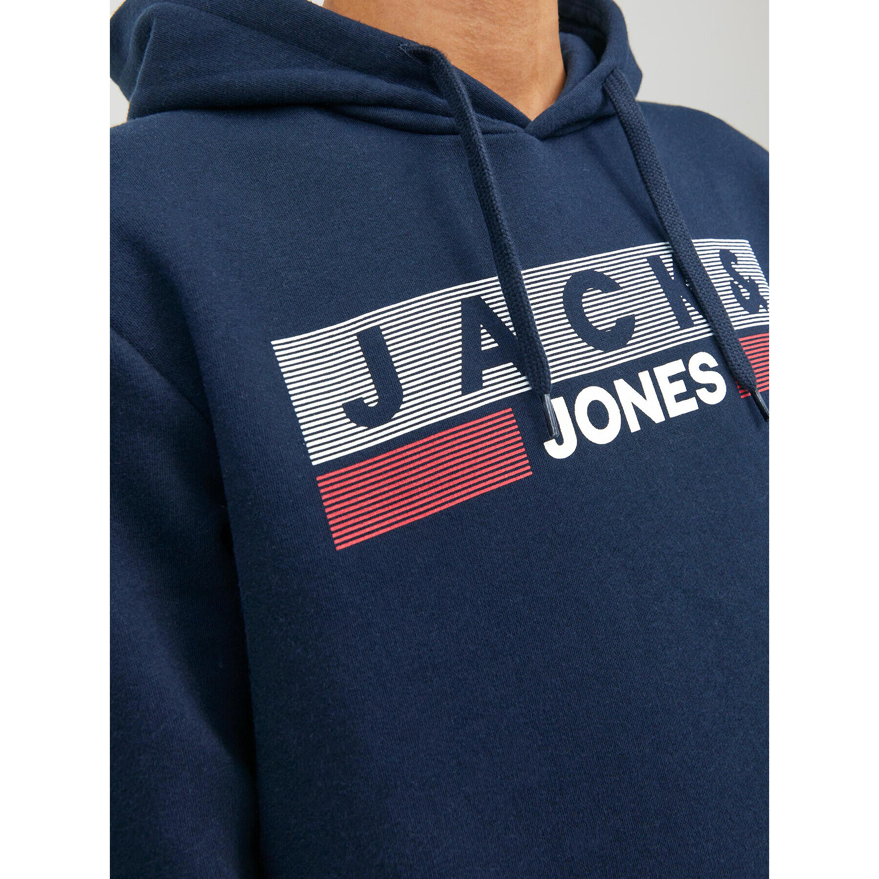 Jack&Jones Mikina Corp Logo 12152840 Tmavomodrá Regular Fit - Pepit.cz