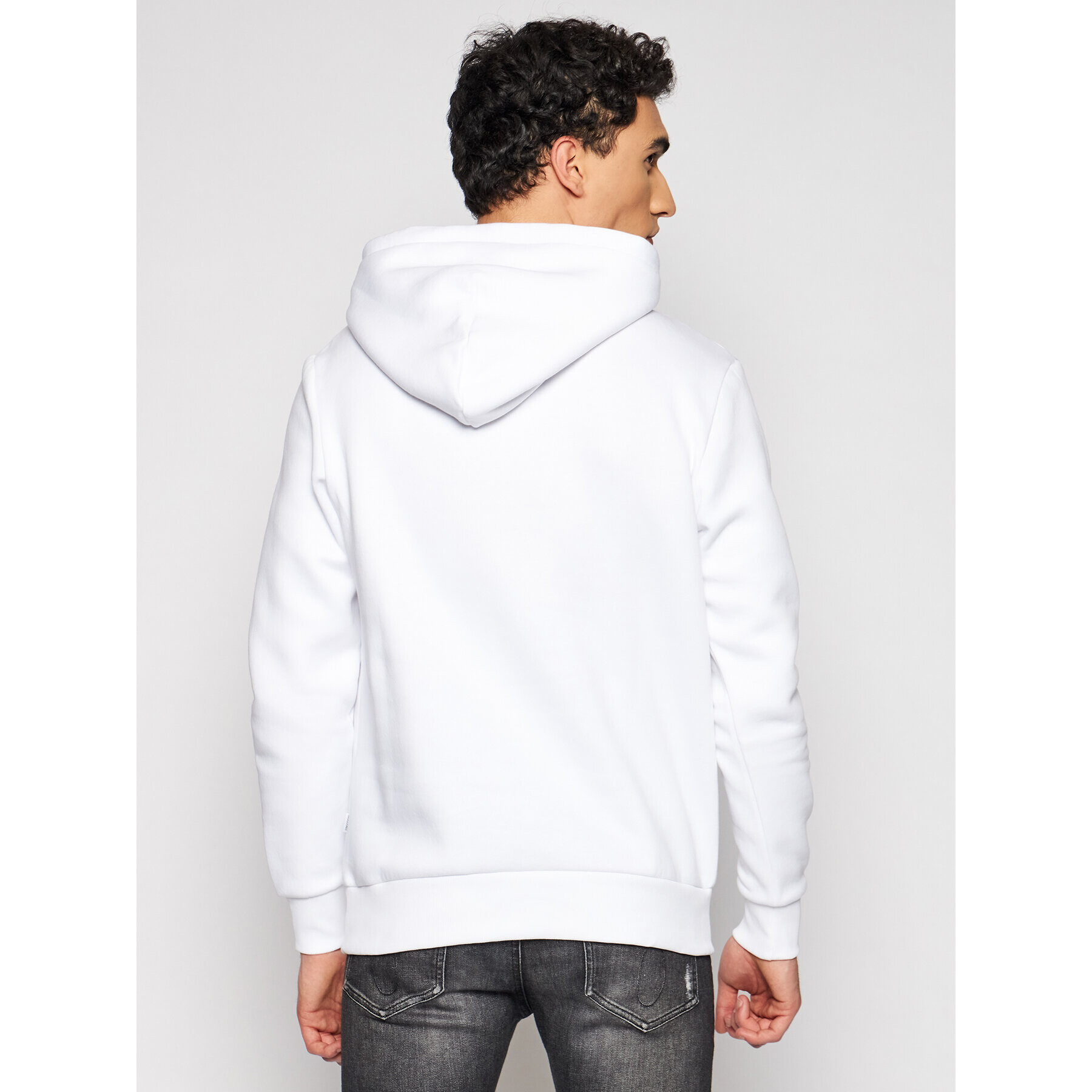 Jack&Jones Mikina Corp Old Logo 12137054 Bílá Regular Fit - Pepit.cz