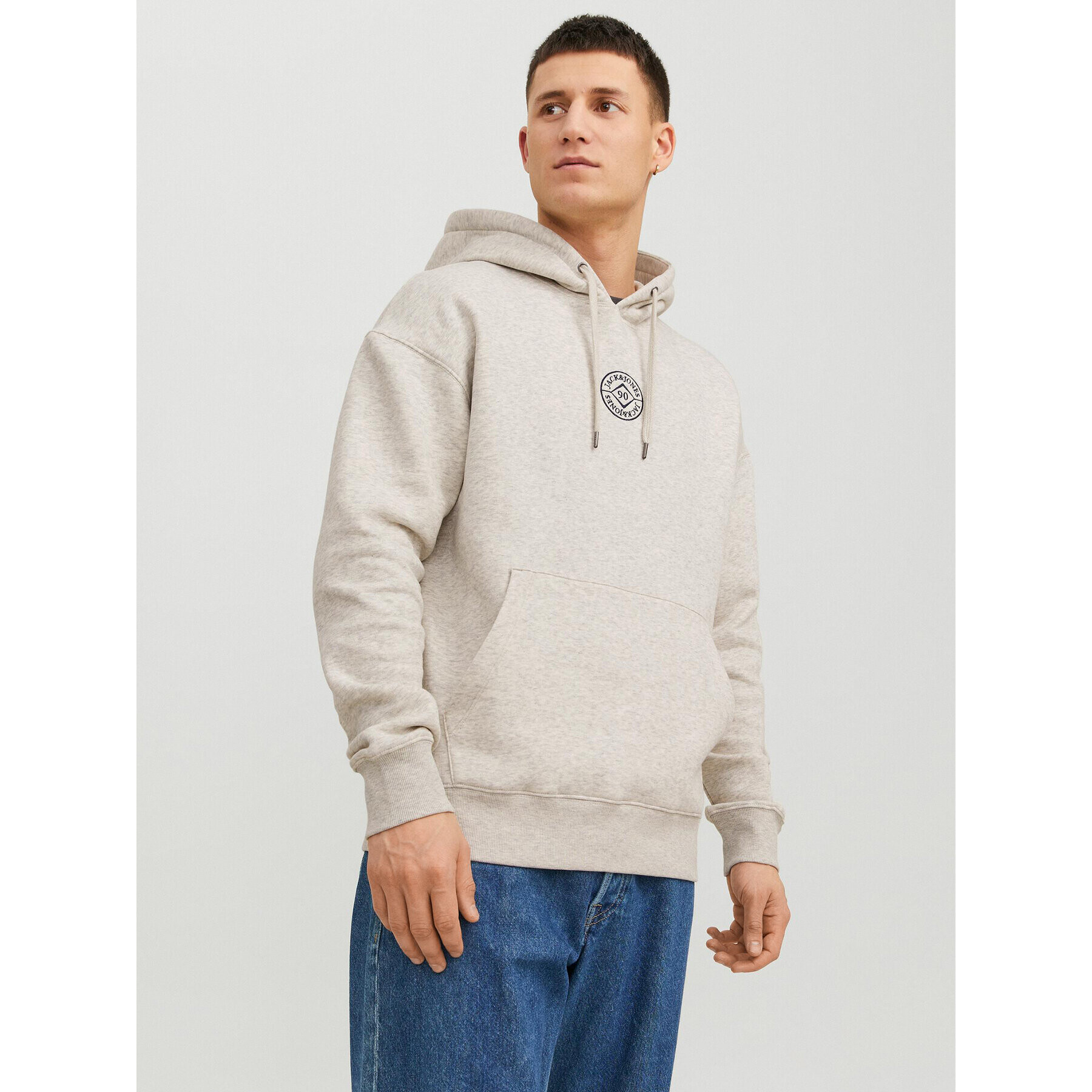 Jack&Jones Mikina Cosmo 12233979 Šedá Relaxed Fit - Pepit.cz