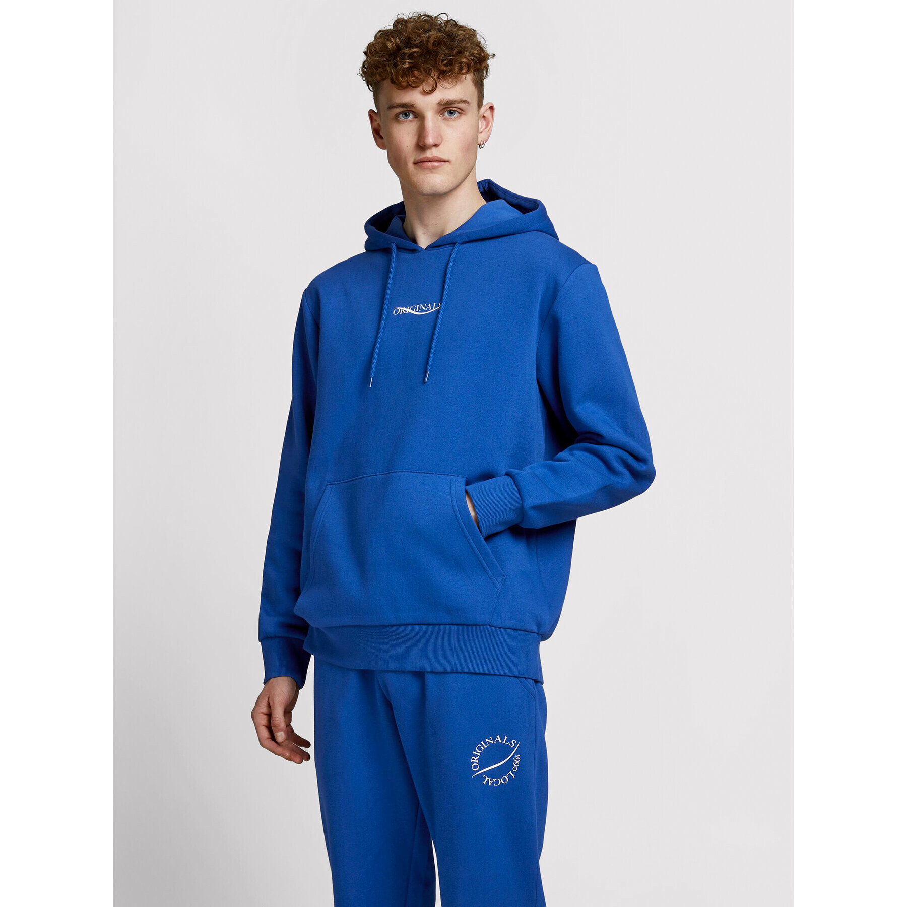 Jack&Jones Mikina Elias 12195574 Modrá Oversize - Pepit.cz