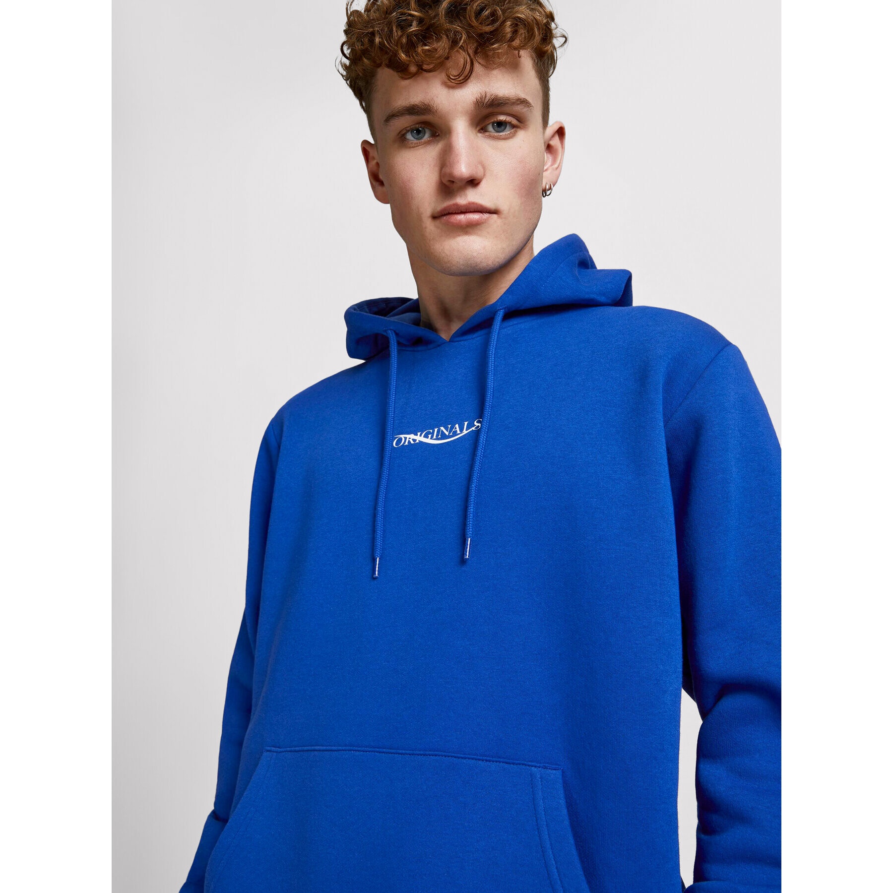 Jack&Jones Mikina Elias 12195574 Modrá Oversize - Pepit.cz