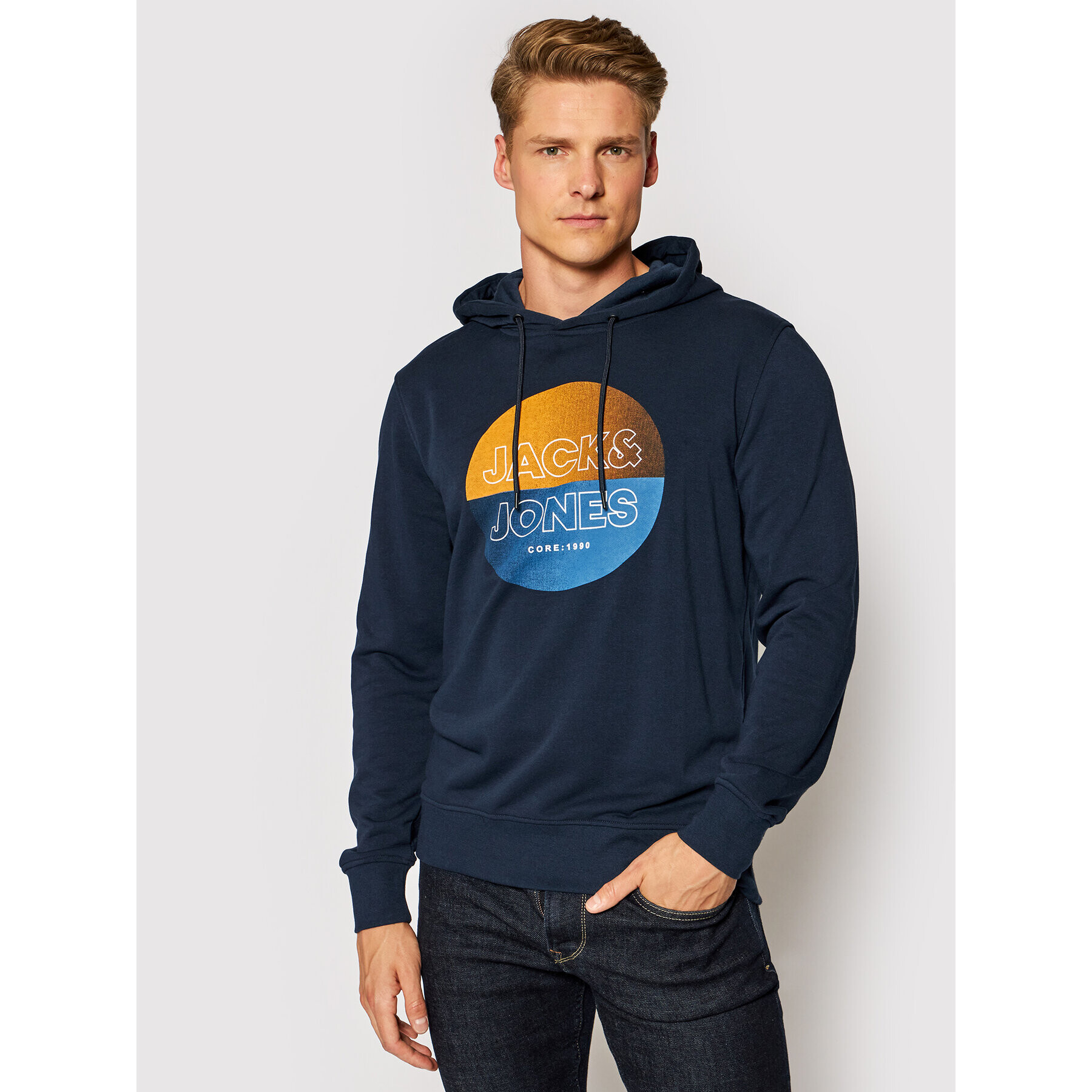 Jack&Jones Mikina Fading 12191999 Tmavomodrá Regular Fit - Pepit.cz