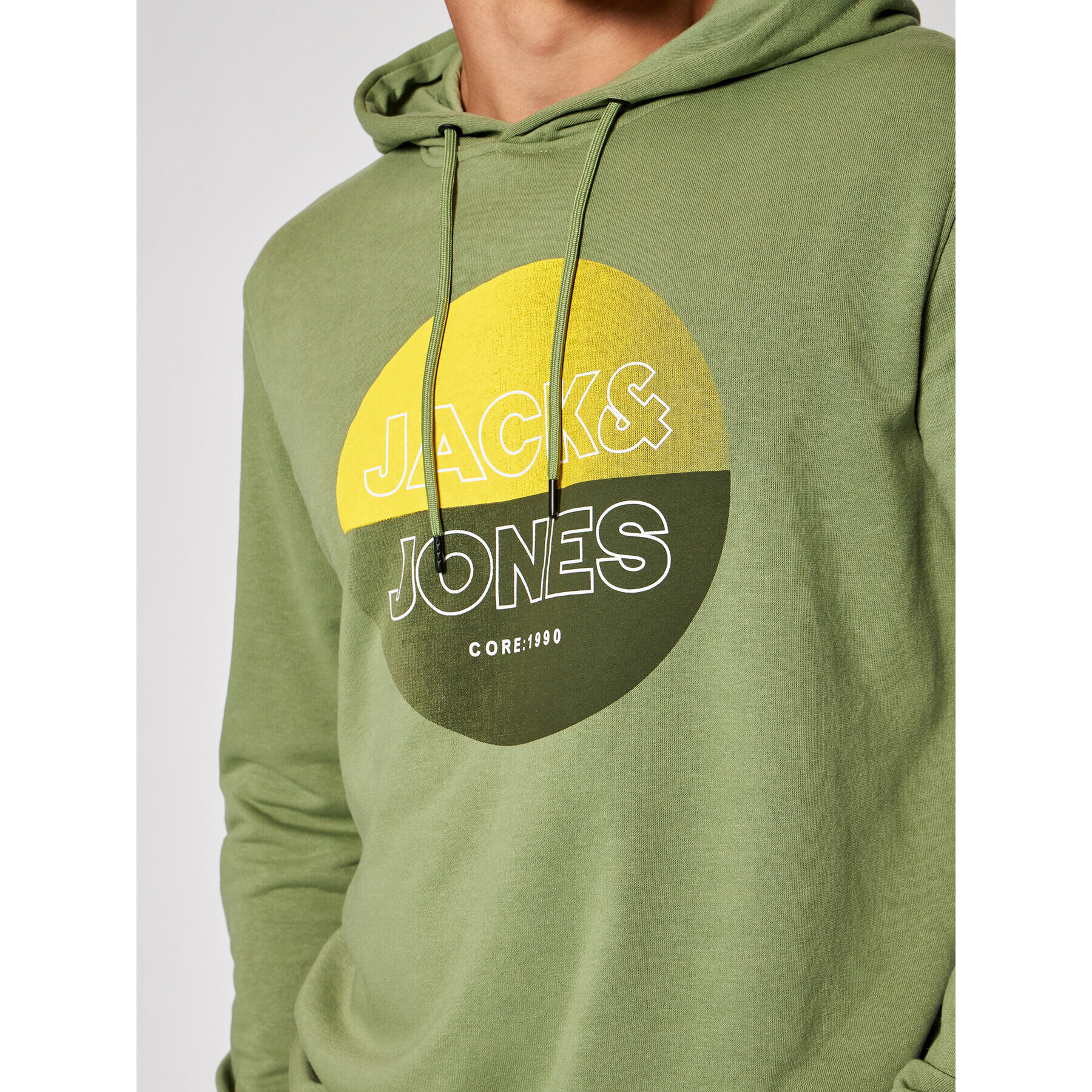 Jack&Jones Mikina Fading 12191999 Zelená Regular Fit - Pepit.cz