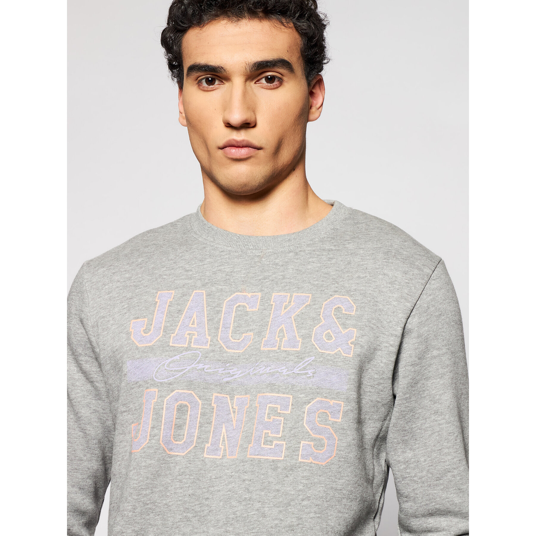 Jack&Jones Mikina Faster 12188172 Šedá Regular Fit - Pepit.cz