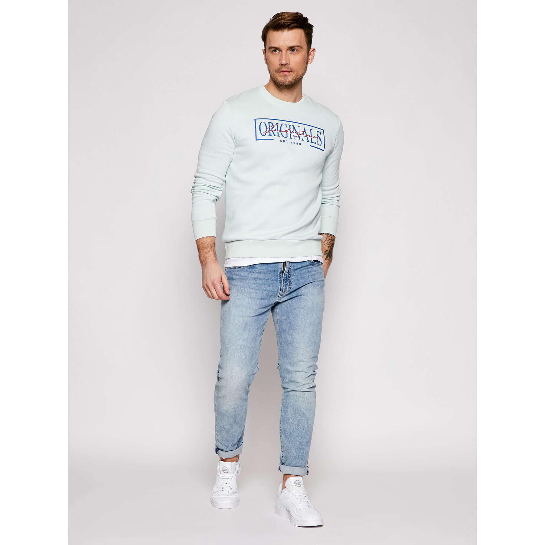 Jack&Jones Mikina Faster 12188172 Zelená Regular Fit - Pepit.cz