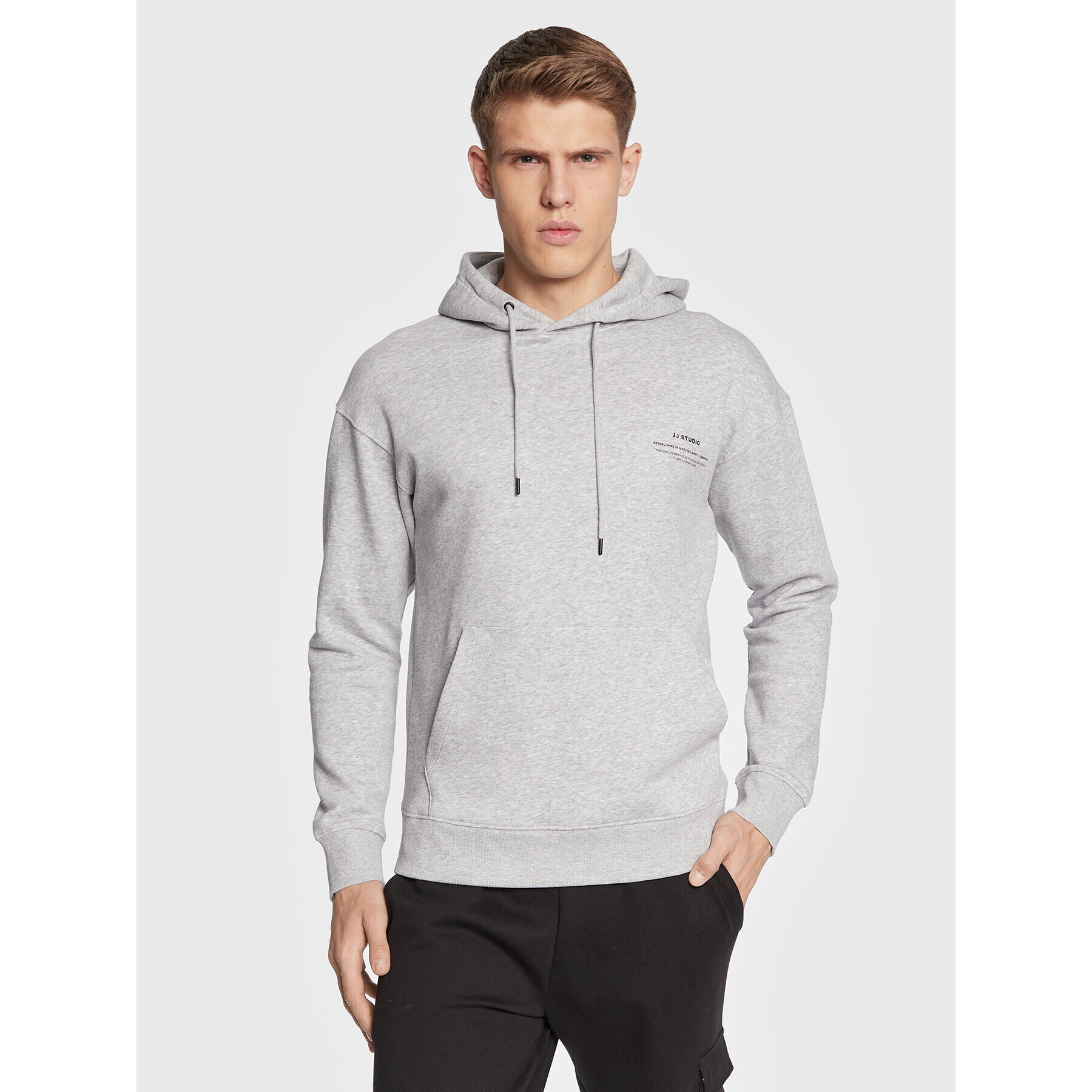 Jack&Jones Mikina Felix 12226495 Šedá Regular Fit - Pepit.cz