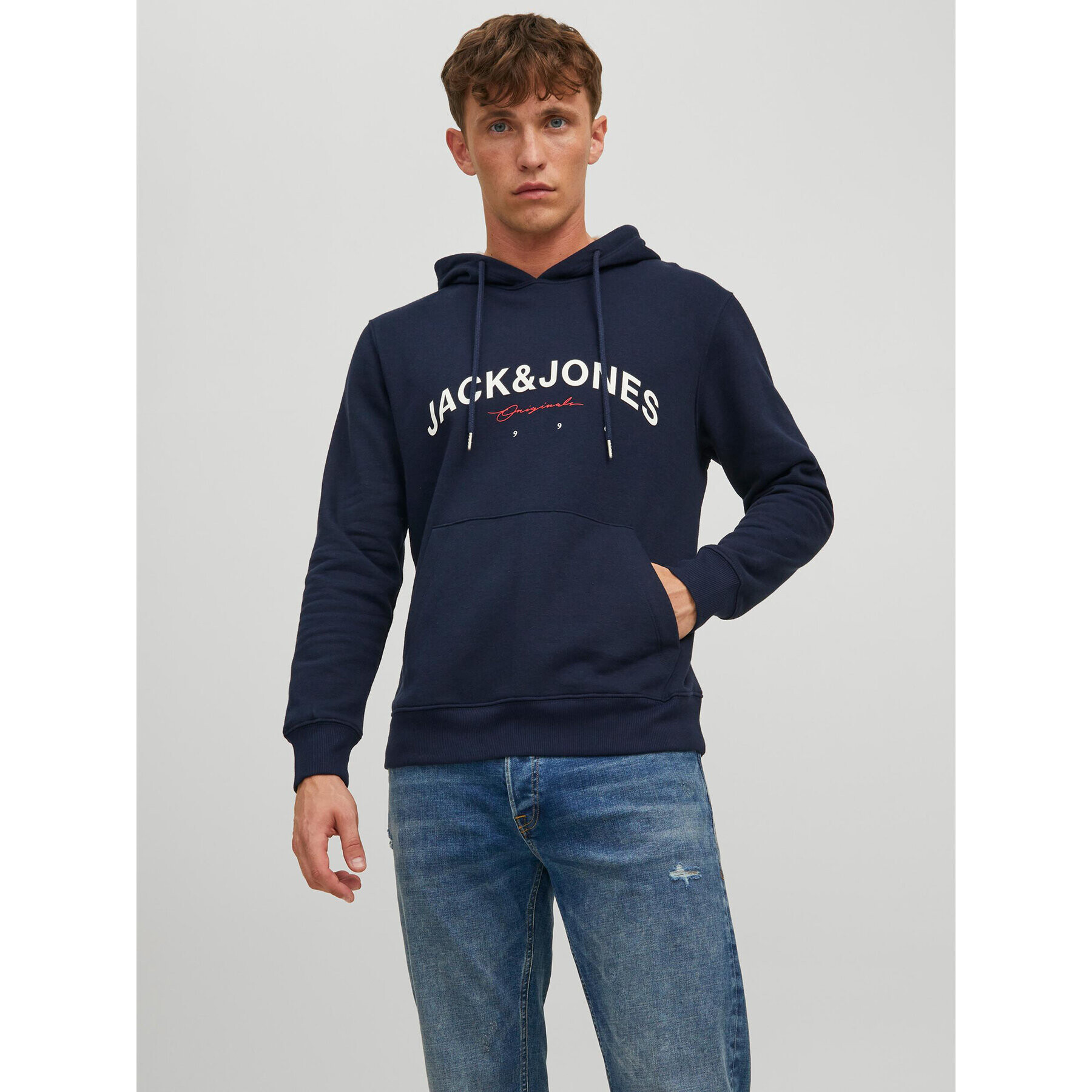 Jack&Jones Mikina Friday 12220537 Tmavomodrá Regular Fit - Pepit.cz