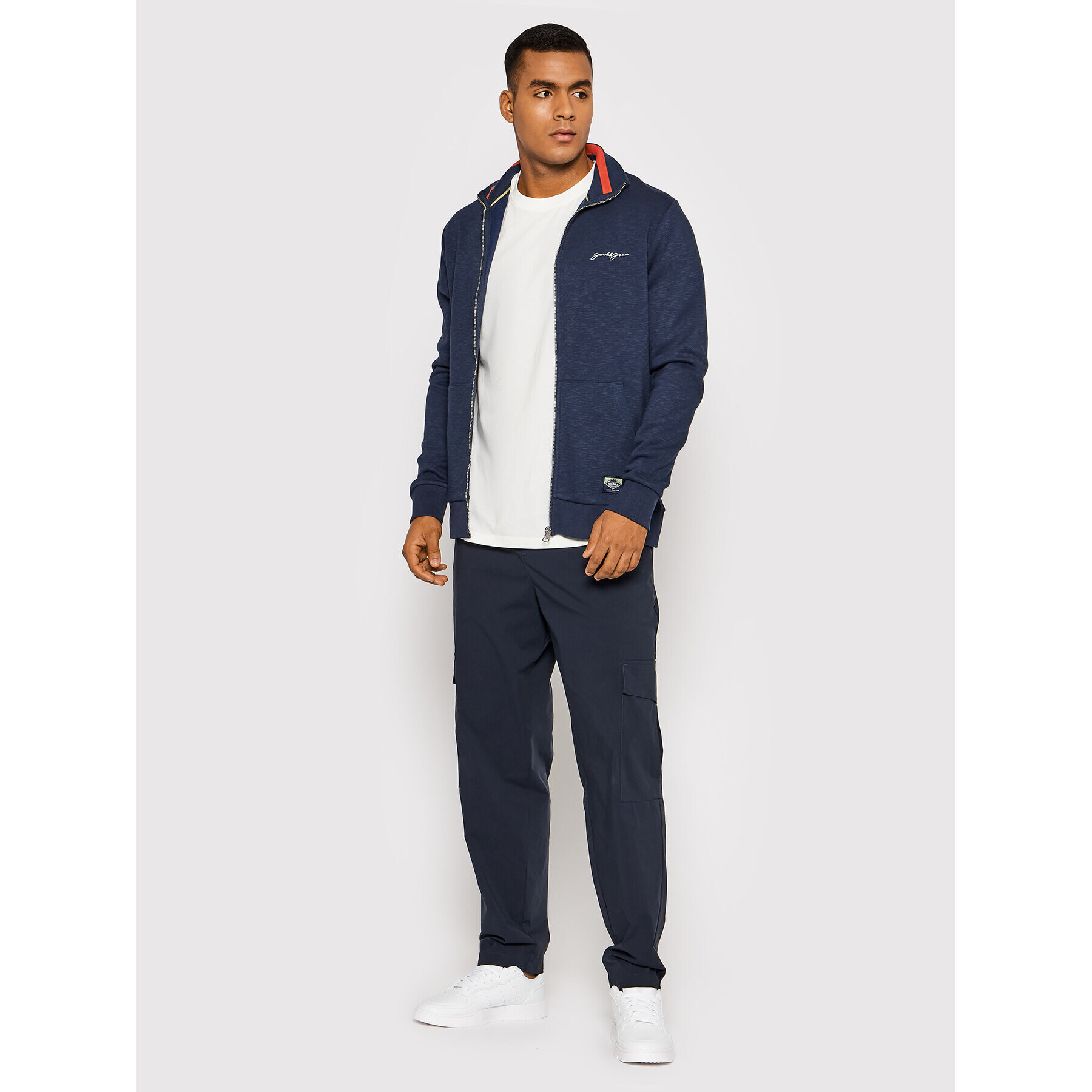 Jack&Jones Mikina Graham 12202172 Tmavomodrá Regular Fit - Pepit.cz