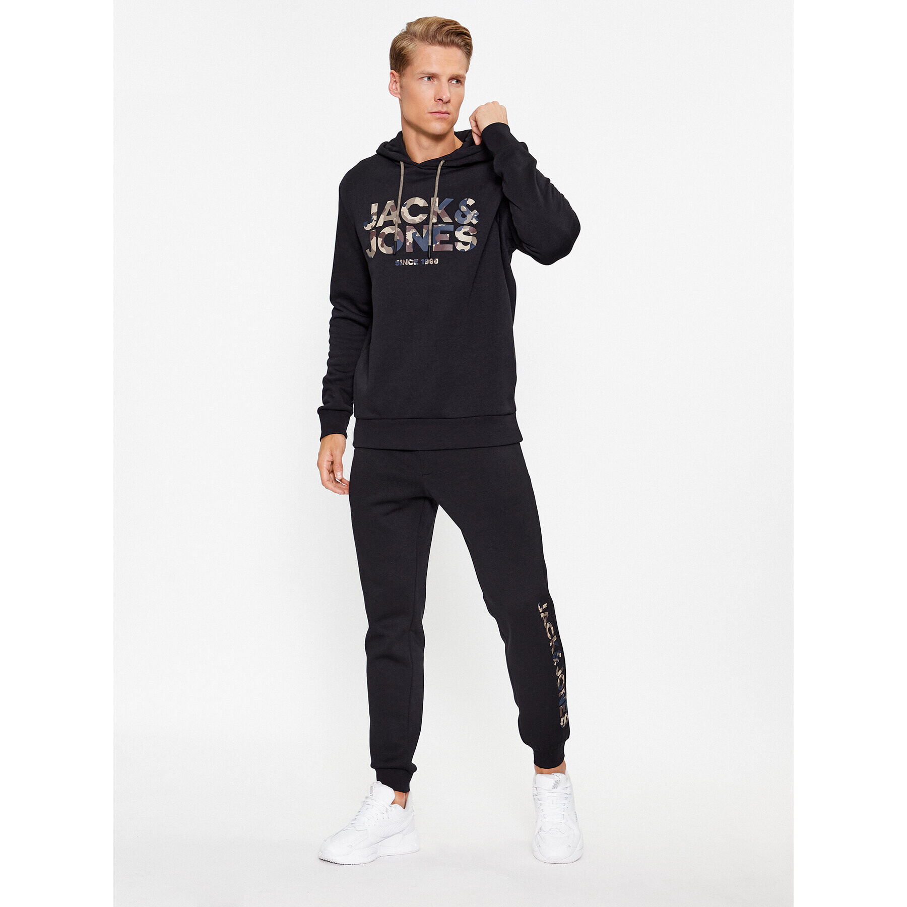 Jack&Jones Mikina James 12235338 Černá Regular Fit - Pepit.cz