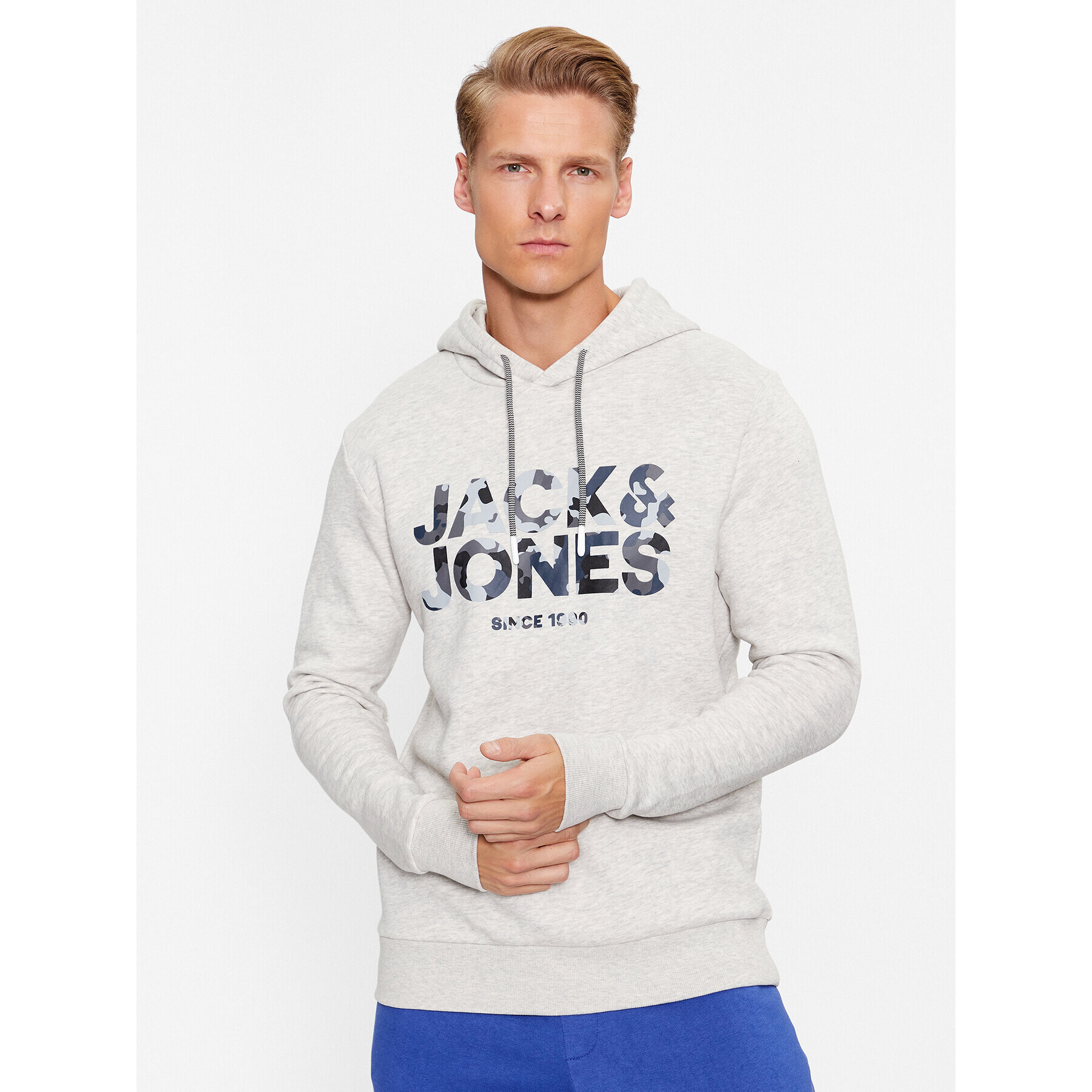 Jack&Jones Mikina James 12235338 Šedá Regular Fit - Pepit.cz