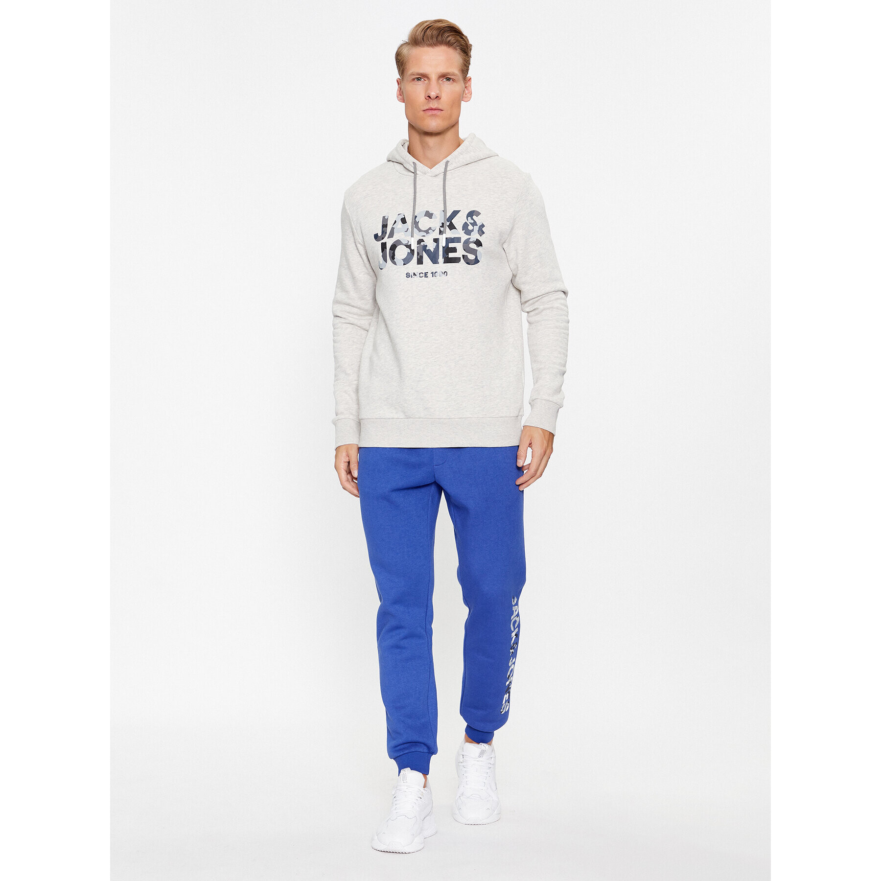 Jack&Jones Mikina James 12235338 Šedá Regular Fit - Pepit.cz