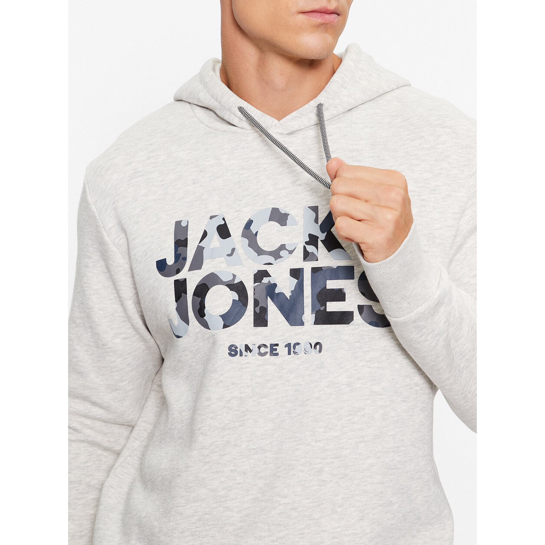 Jack&Jones Mikina James 12235338 Šedá Regular Fit - Pepit.cz