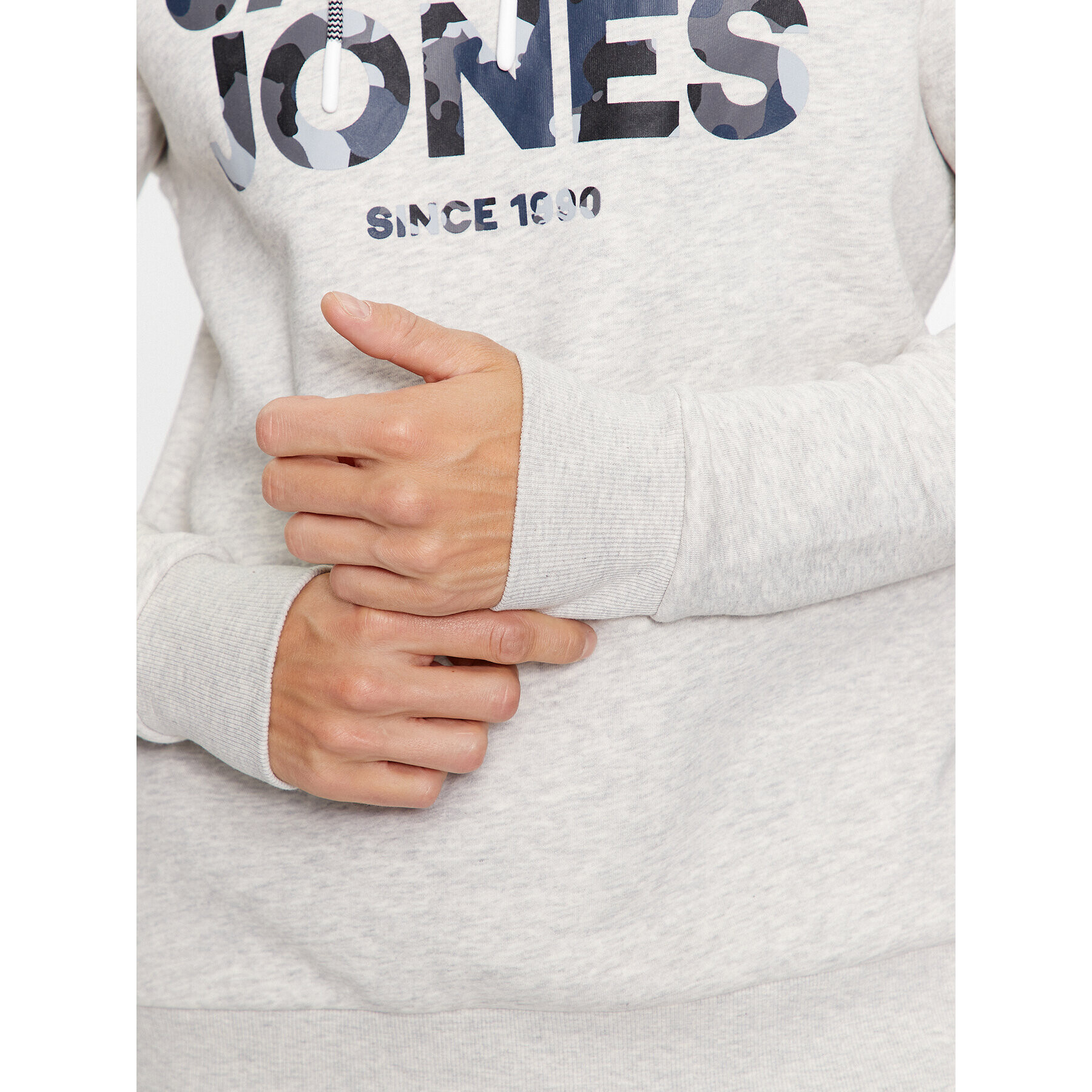 Jack&Jones Mikina James 12235338 Šedá Regular Fit - Pepit.cz